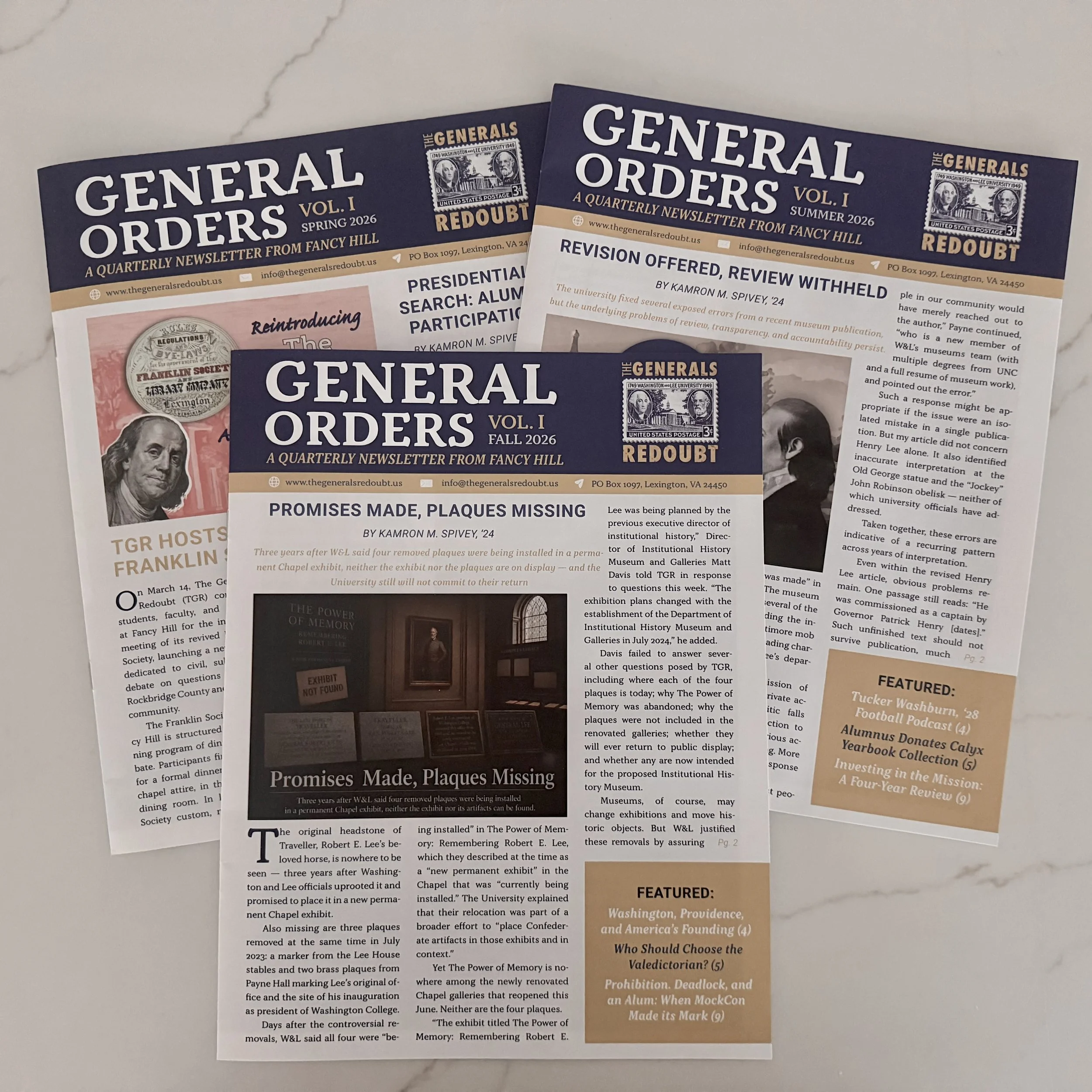 General Orders Newsletter
