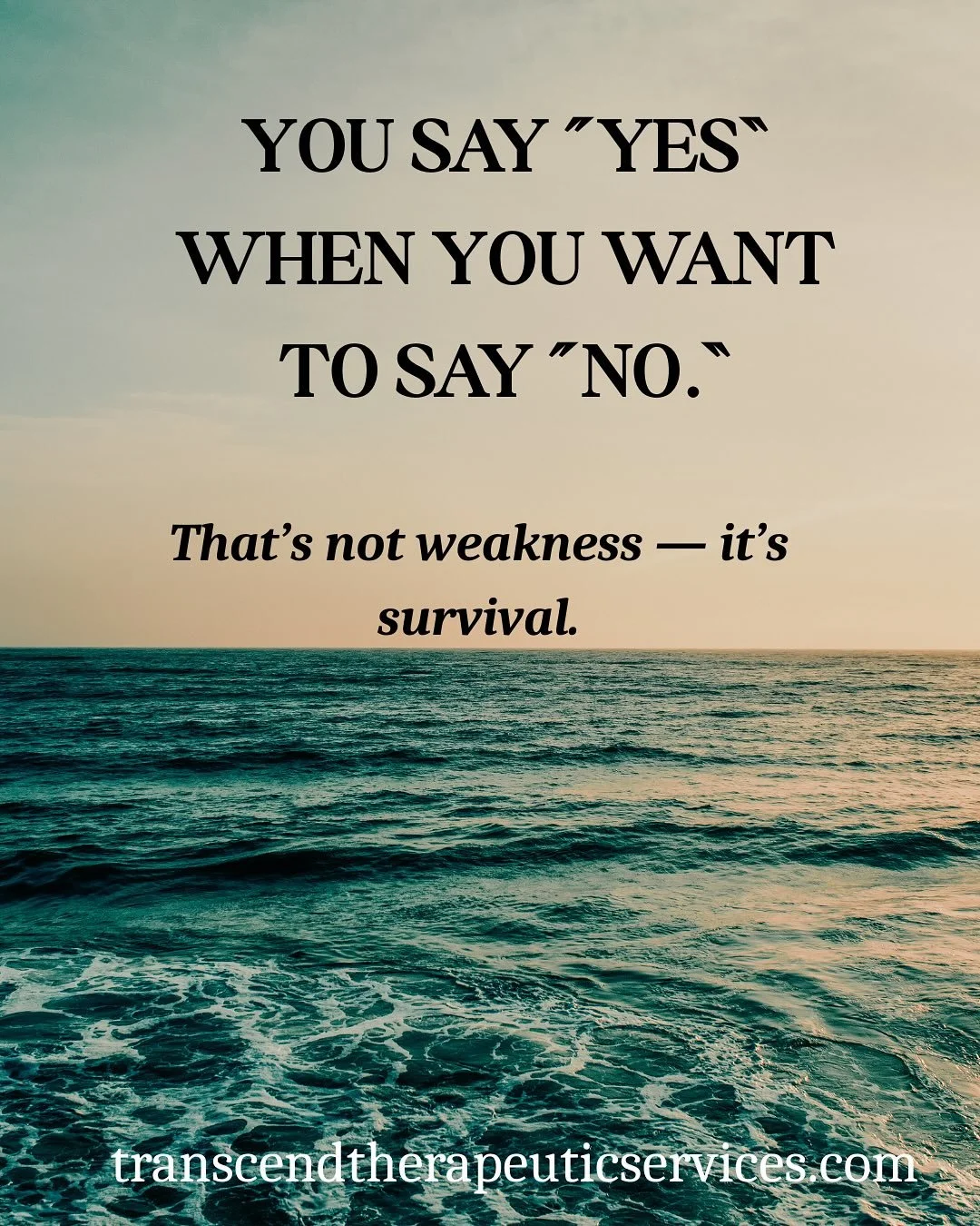 💭 If saying &ldquo;no&rdquo; makes you anxious, this might be why:
People-pleasing isn&rsquo;t a personality trait &mdash; it&rsquo;s a survival skill. You learned that keeping others happy was the safest way to avoid rejection, conflict, or pain.

