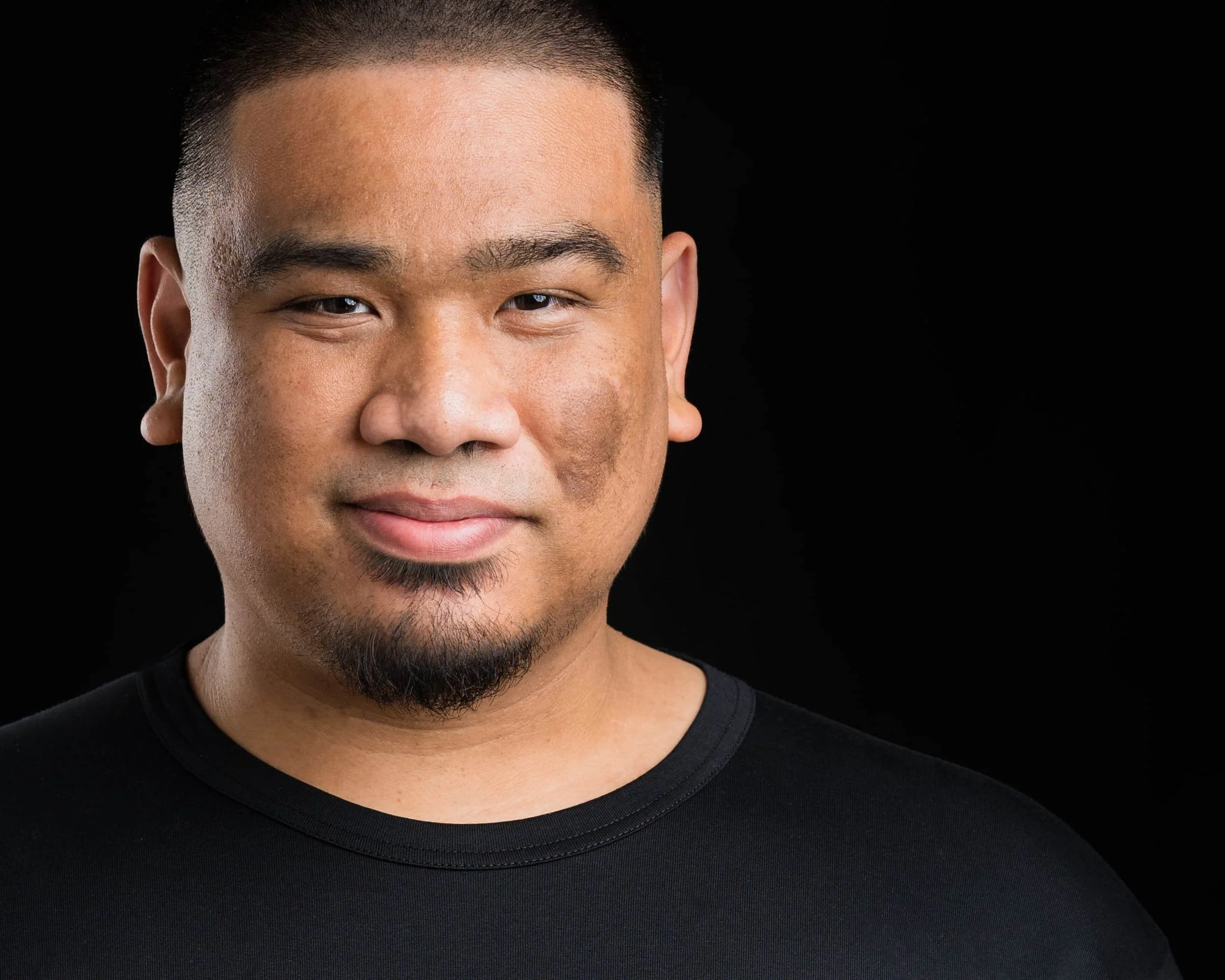 Vancouver Headshot of Man with Black Background