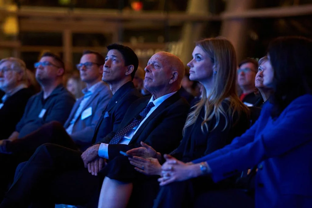 Audience at a conference, during event by vancouver event photographer simon rochfort