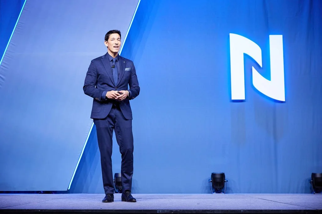 Vancouver Event Photography of man on stage at conference