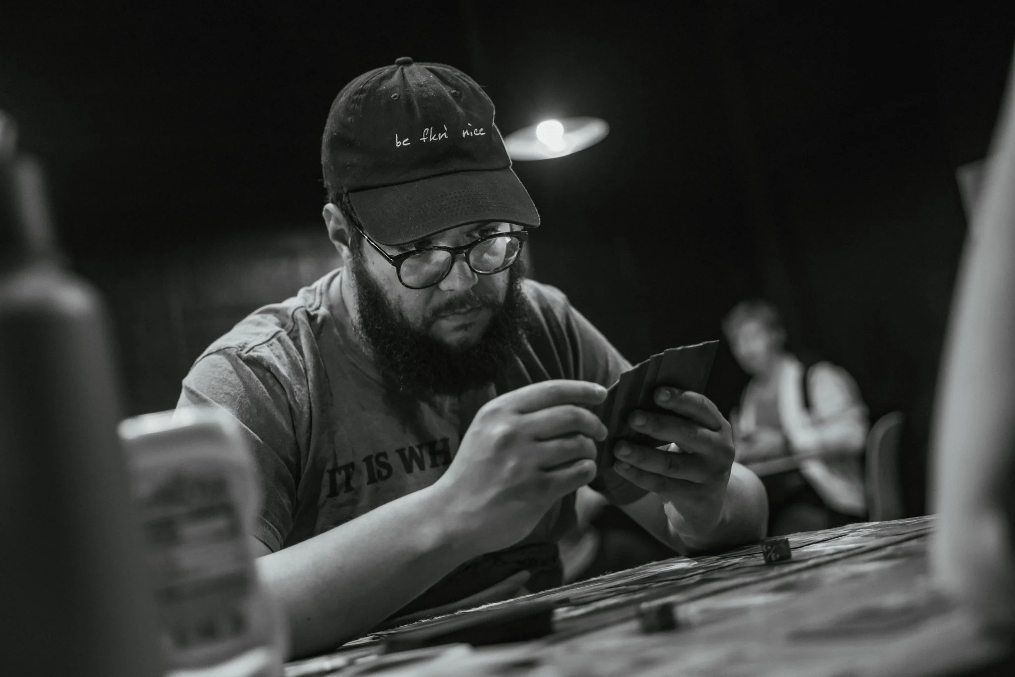 What's he playing right now?