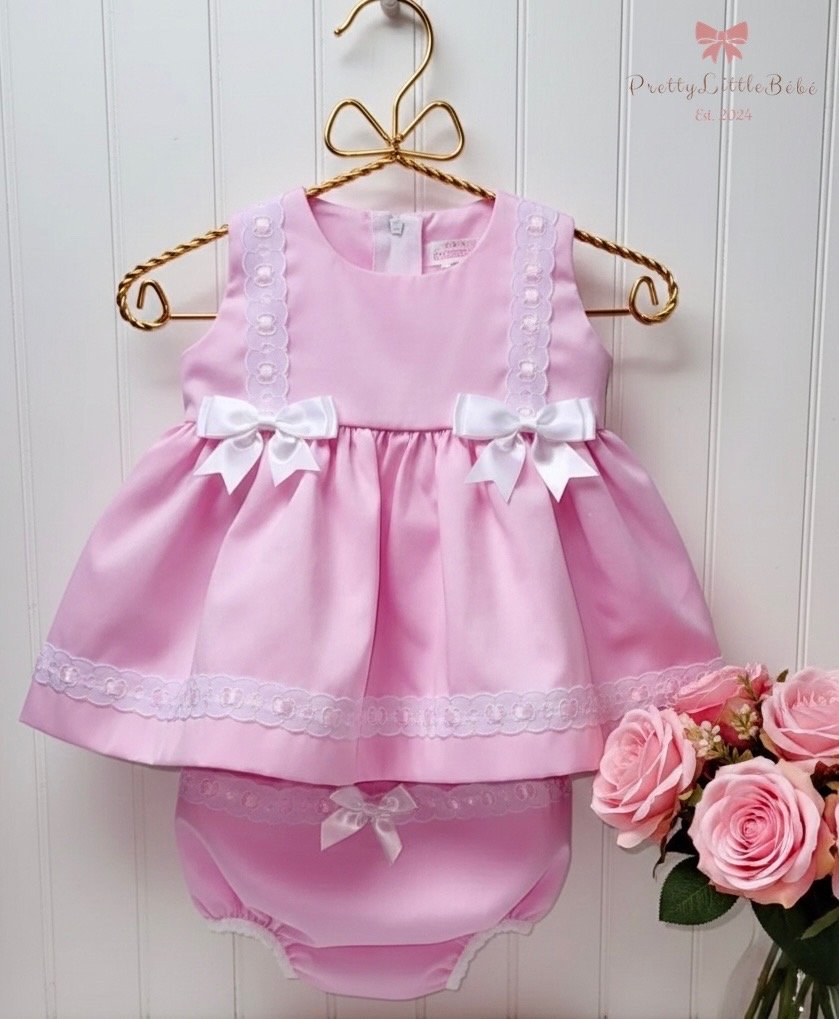 Pink Luxury Spanish Dress With Pants