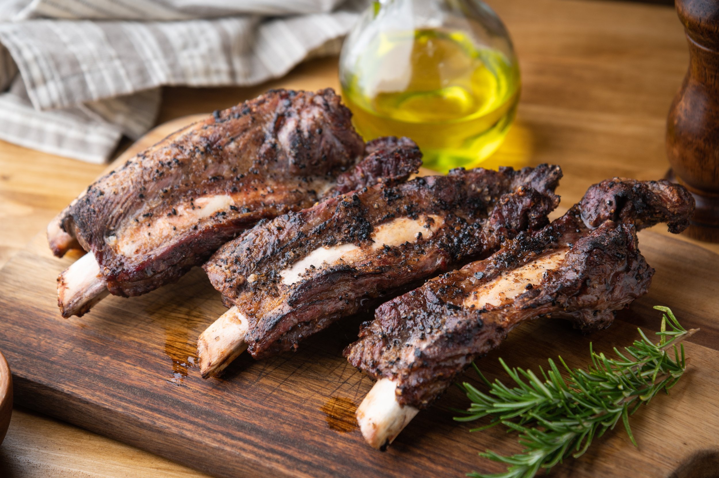 Smoked short ribs