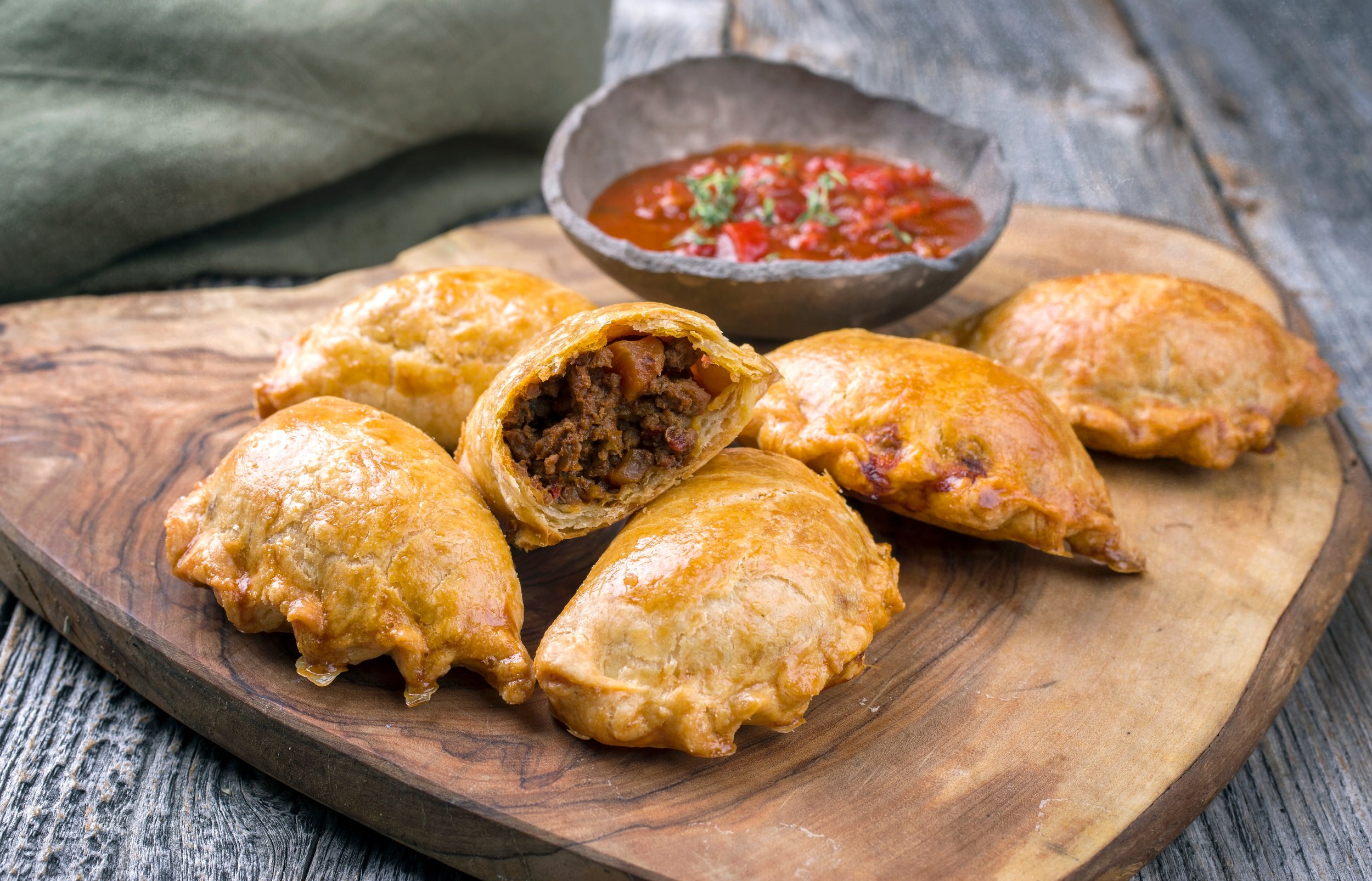 Beef and chorizo empanada