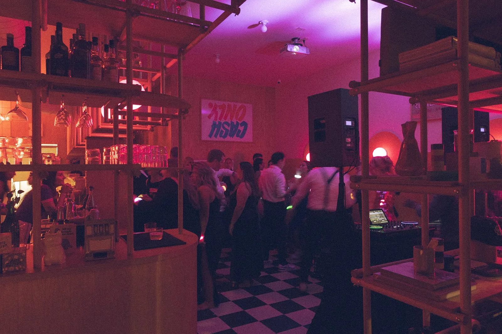 Guests gather at Cents in Cleveland, Ohio for an event at one the best Unique Cleveland Wedding Venues.