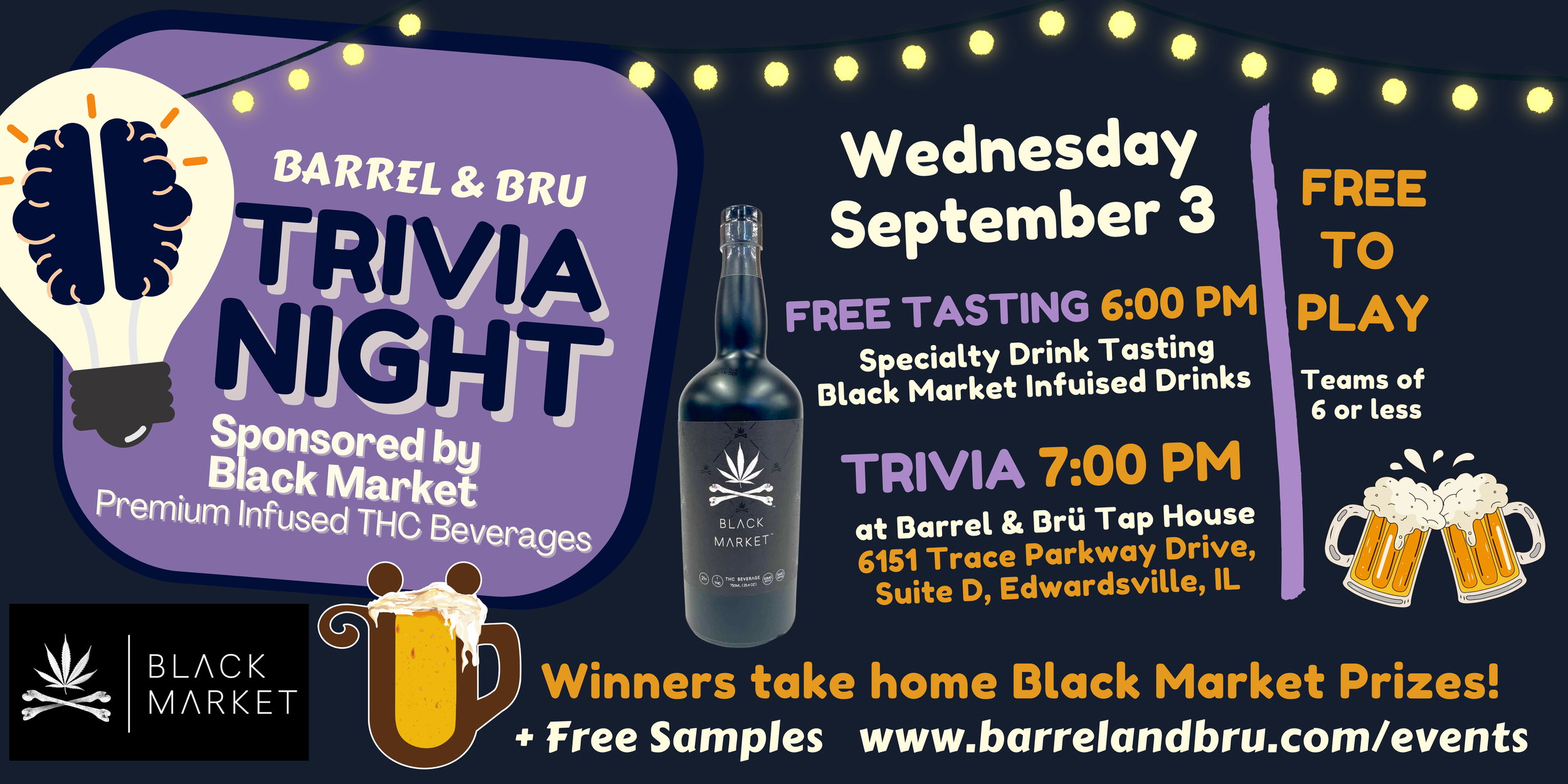 Trivia & Tasting - Sponsored by Black Market