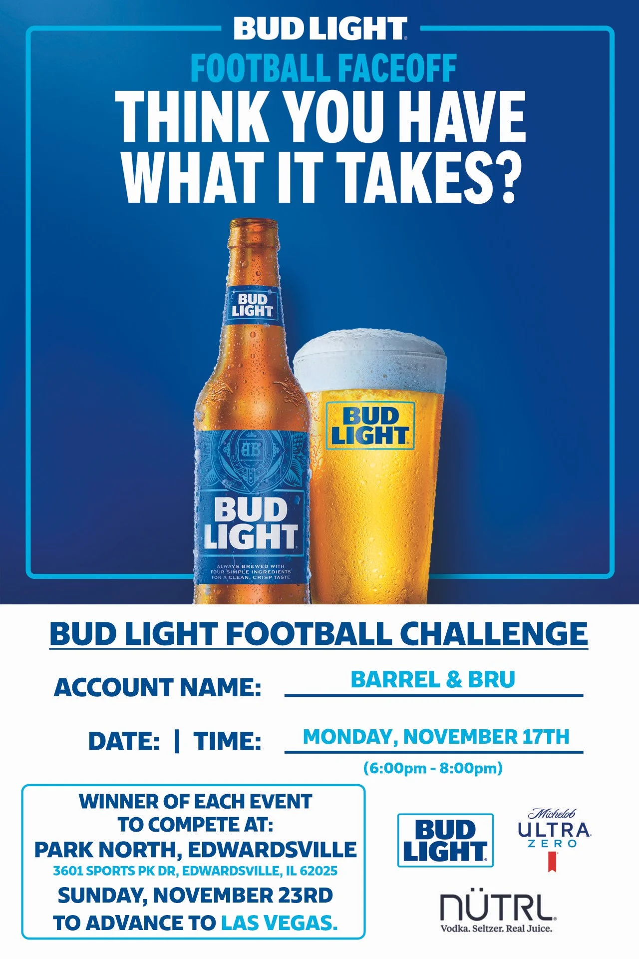 Bud Light Football Faceoff