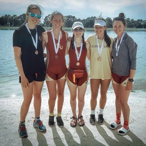 Incoming alumni feature!!💛❤️🚣&zwj;♀️

On the team from 2016-2019, Emma Crane graduated with a bachelors in sport management, and she&rsquo;s still rowing today! 

Here&rsquo;s what she&rsquo;s been up to: Since FSU, I got my Masters in Sport Manage