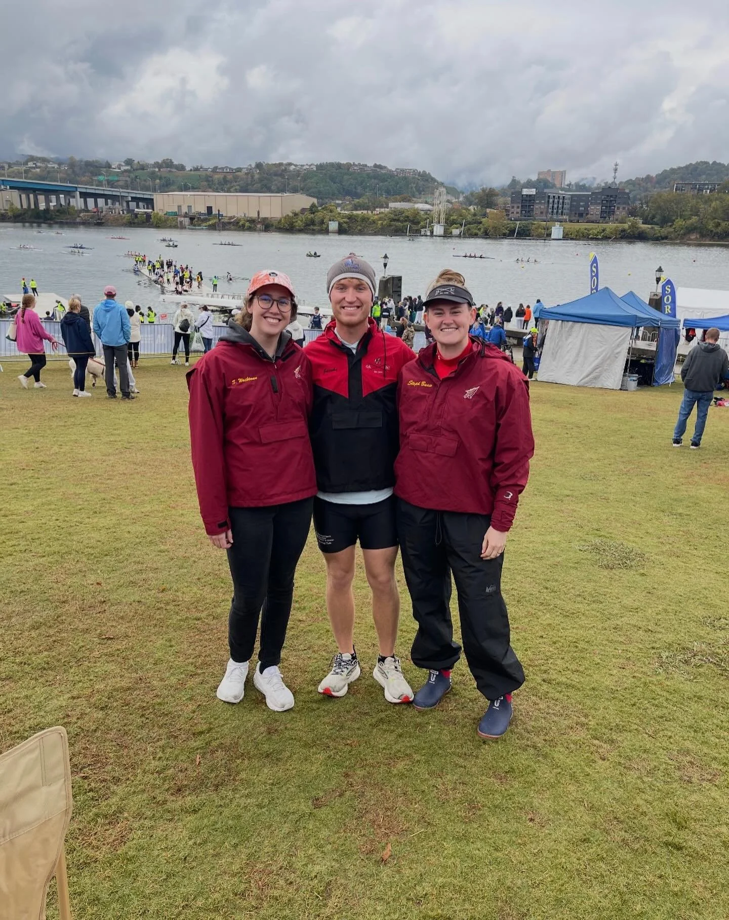 Head of the Hooch 2025 - Sarah Wachtman (FSU 2018-2022), Ethan Jacobs (FSU 2020-2021), and Steph Huhman (FSU 2016-2020). Sarah spent the weekend coaching Wake Forest&rsquo;s team and Ethan and Steph were in the mixed open 8+ and got third! Go Noles b
