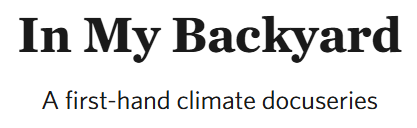 "In My Backyard" Film Screening