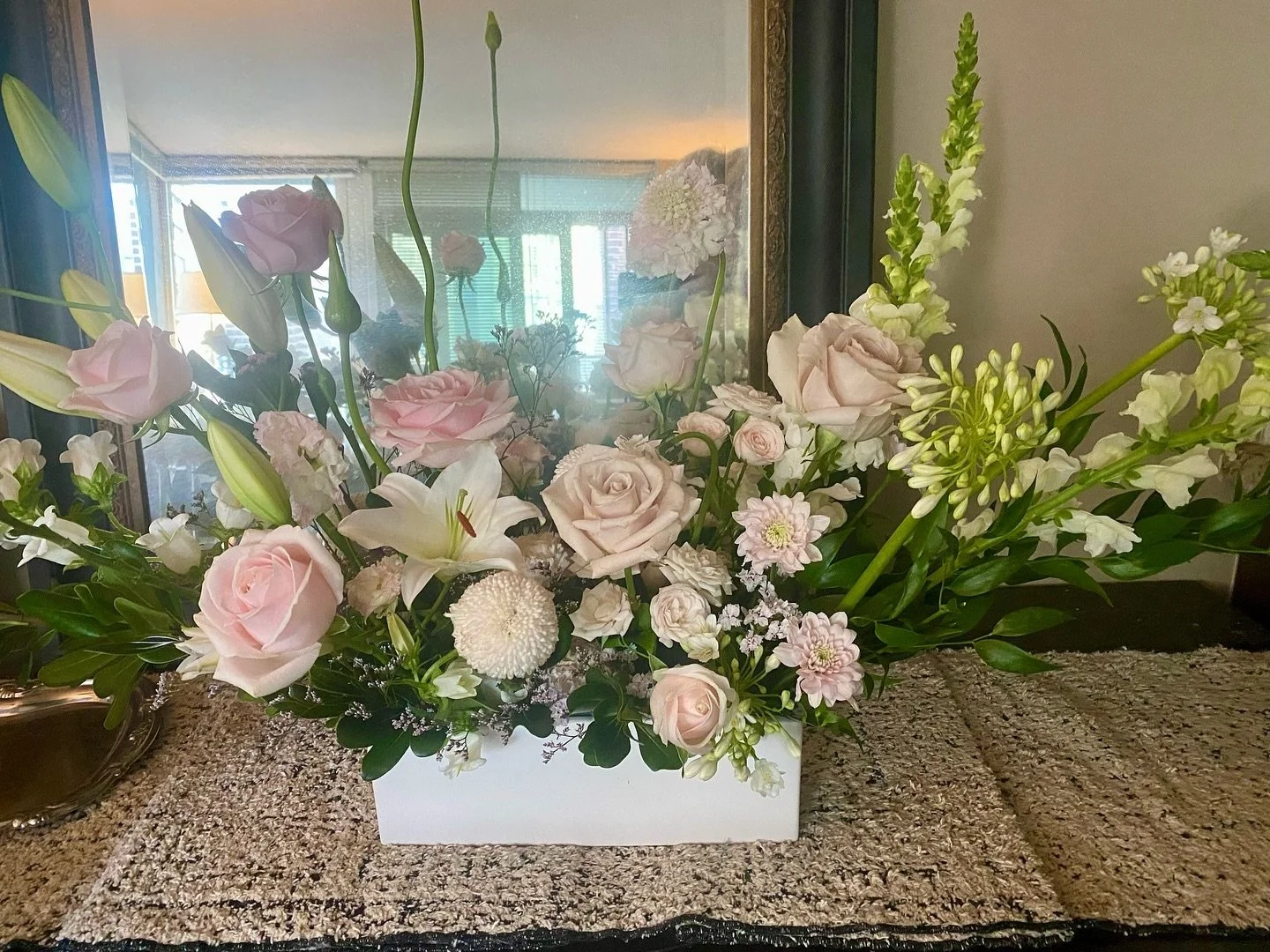 When the flowers that your friend sent you so beautifully capture her soul, you just stop and inhale the fragrance!