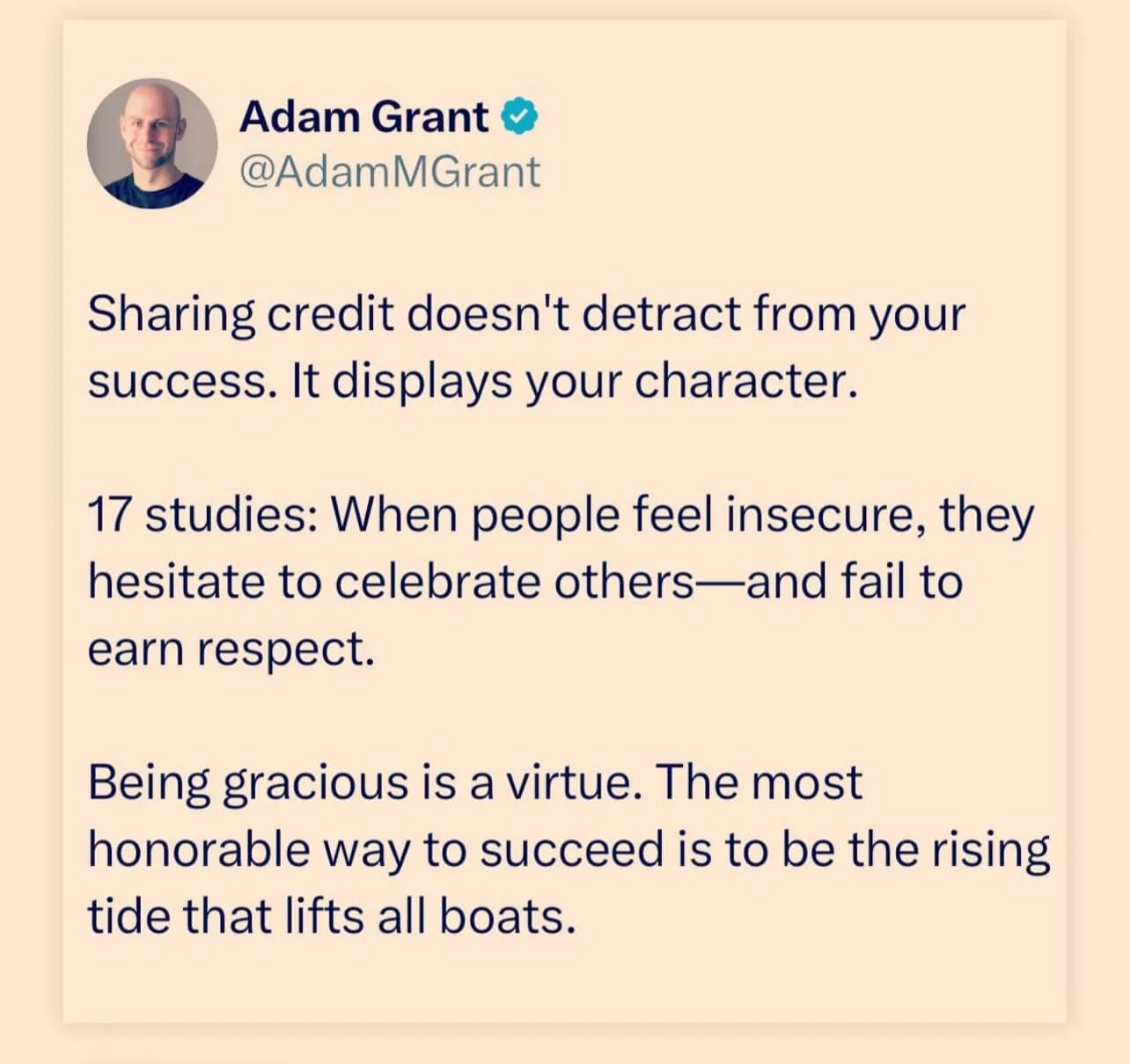 Feeling a little vulnerable this morning&hellip;

I try to be intentional with what I share&mdash;sometimes to the point of overthinking! But today, I just need to pull the trigger and share something that really moved me.

This reminder from Adam Gr