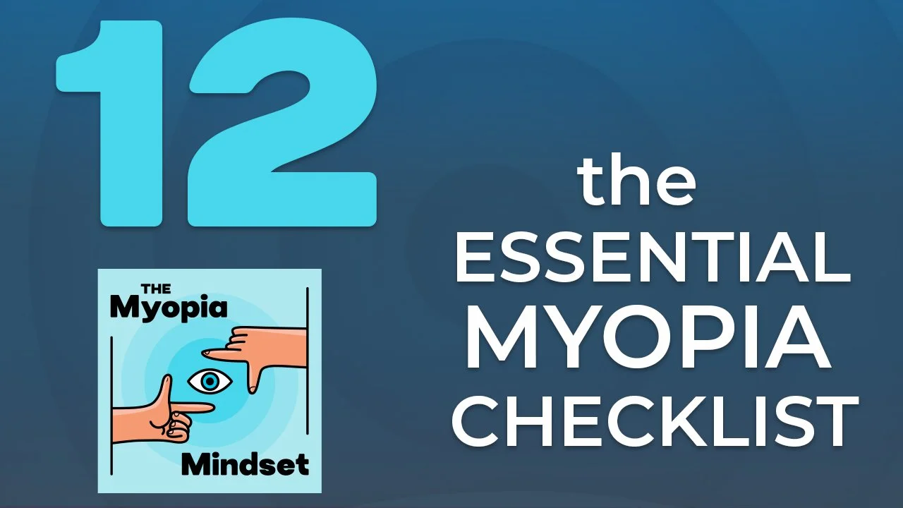 Episode 12 - The Essential Myopia Clinic CHECKLIST episode artwork