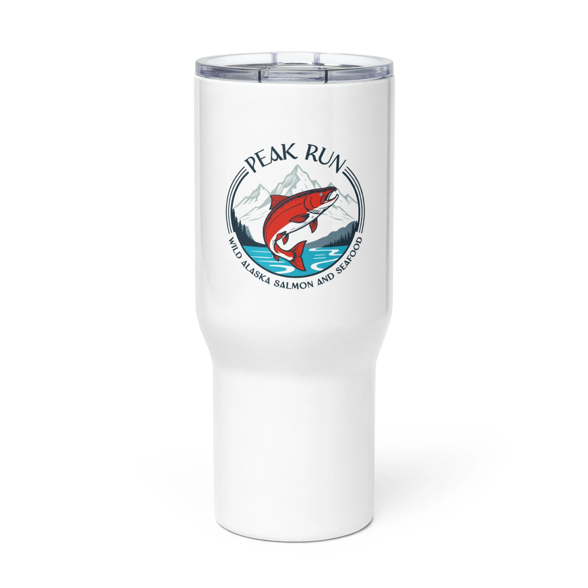 Travel mug with a handle