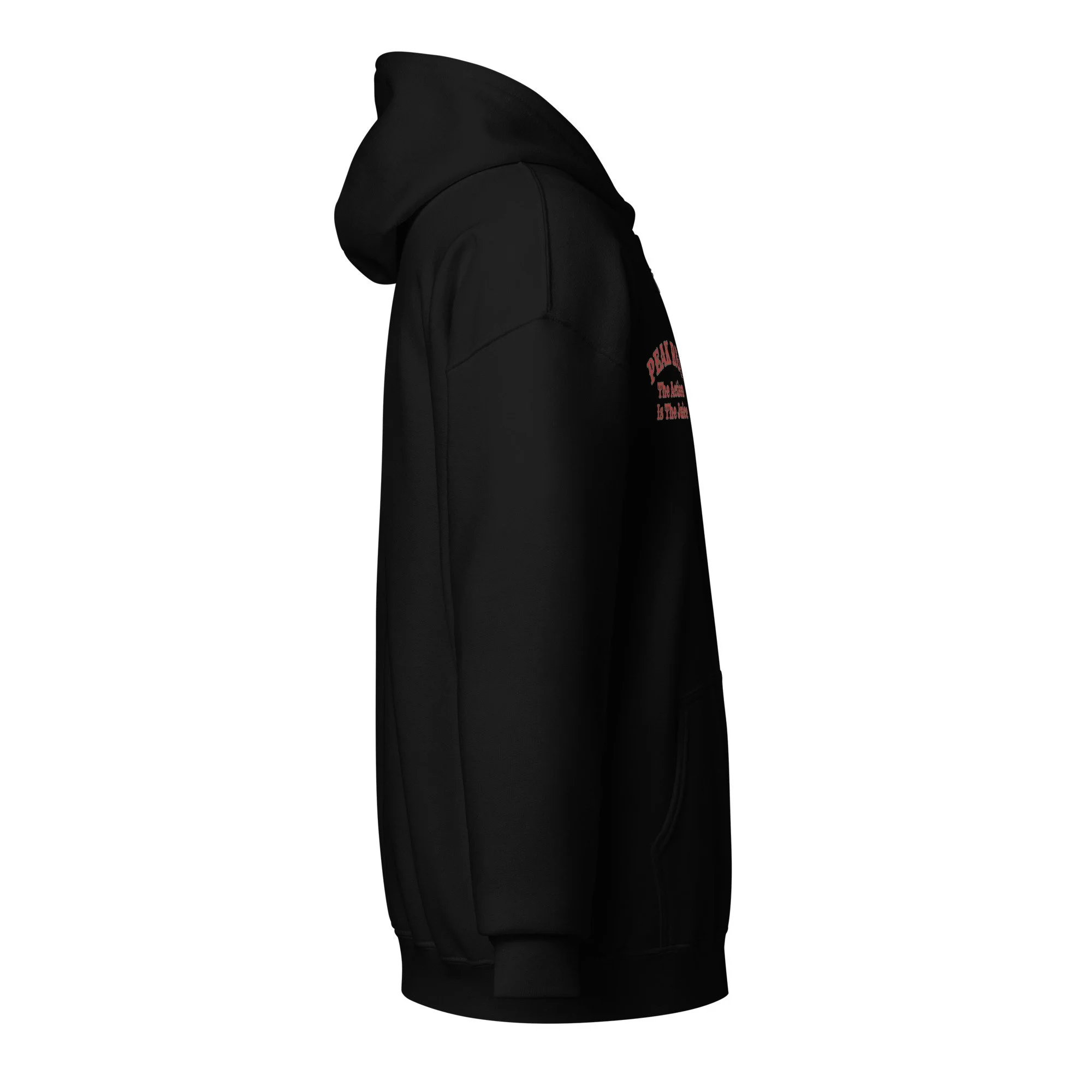 The action is the juice zip up hoodie