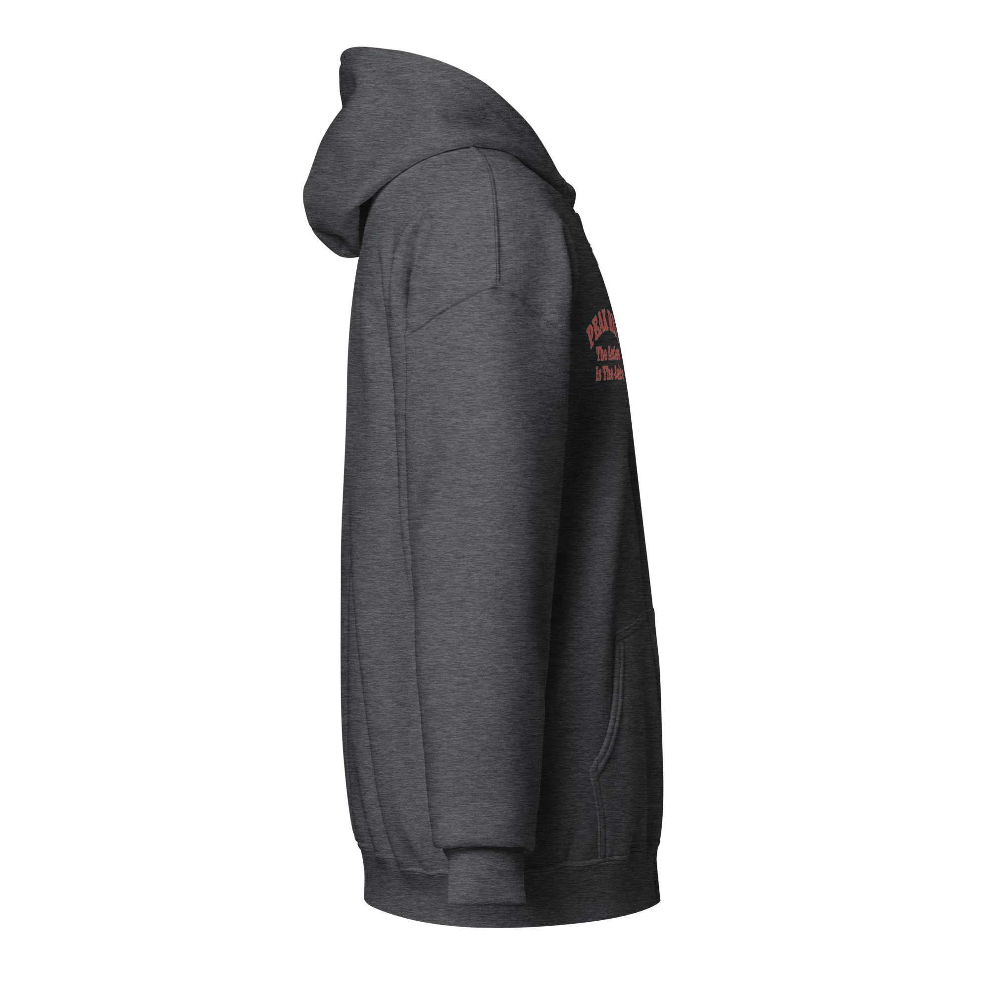 The action is the juice zip up hoodie