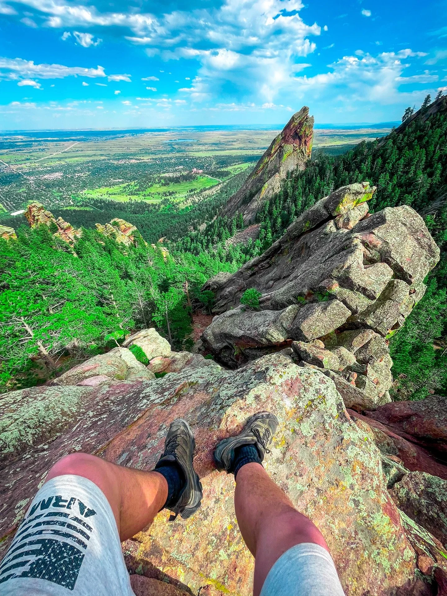 Best view in Boulder CO 🏔️ 🧗