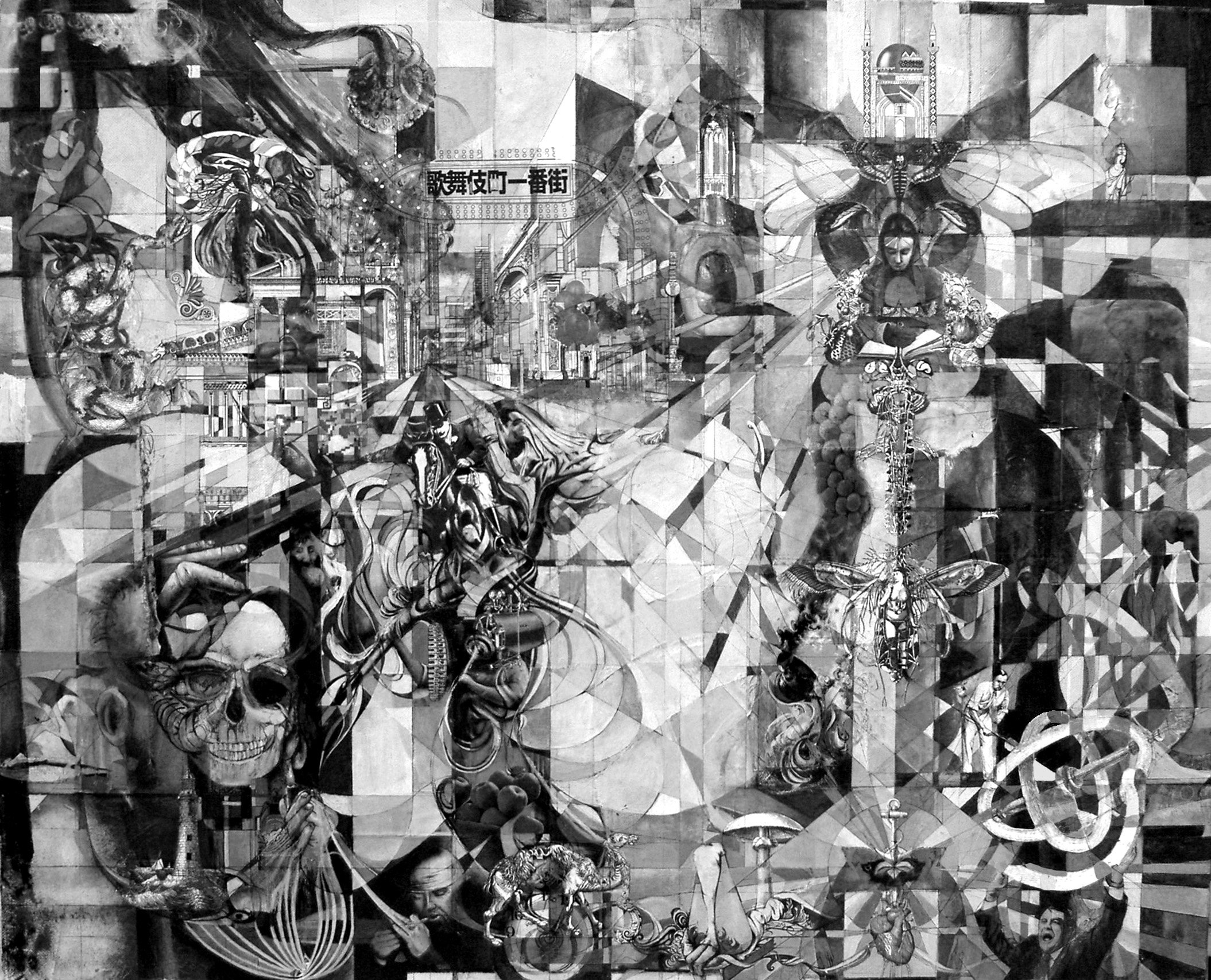 'Rainbow Apocalypse' Early stage B & W