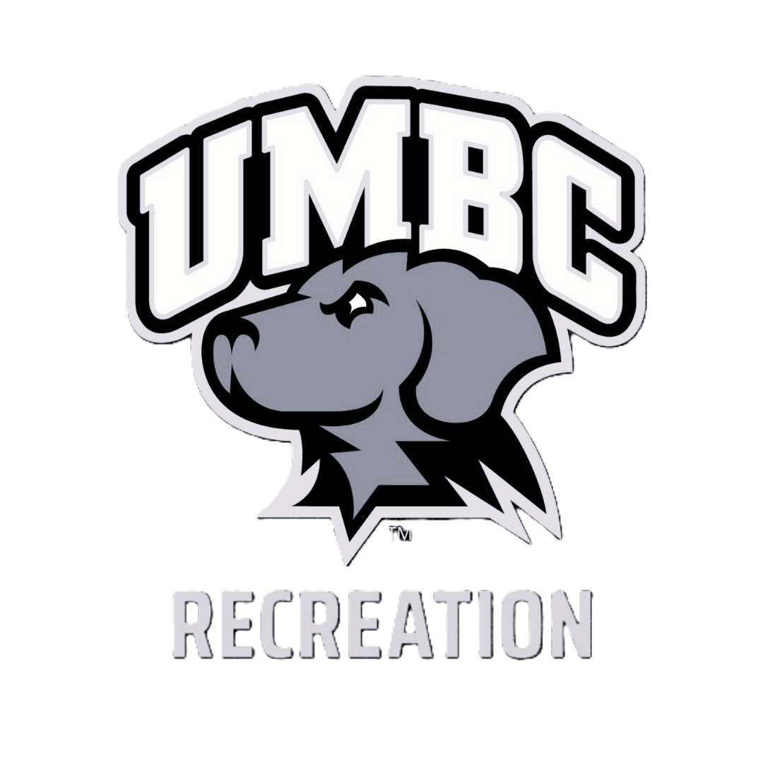 UMBC Recreation logo featuring a bear's head with the text 'UMBC' above and 'Recreation' below.