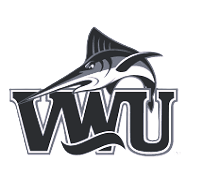 Virginia Wesleyan University logo featuring a whale and stylized text.