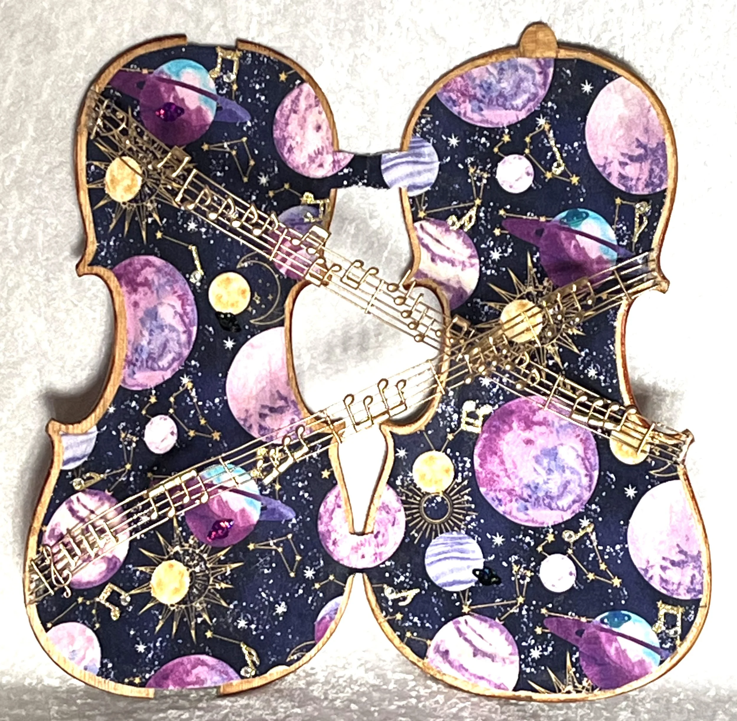 Sound of the Violin (Real Violin) 
13"x 13.5"x 3.5"