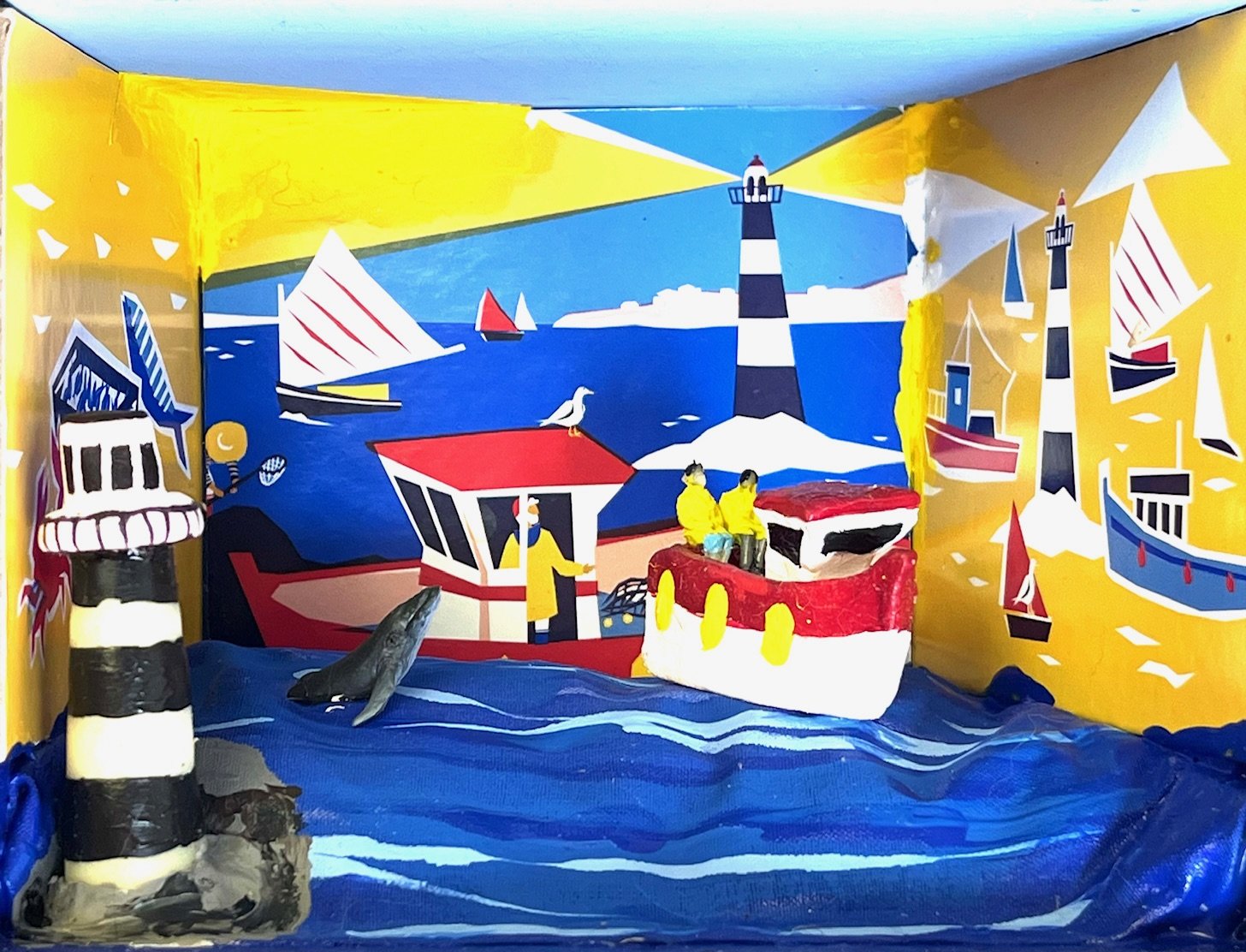 Sea Harbor (from La Belle-Iloise box)
4.5"x 6"x 4" 