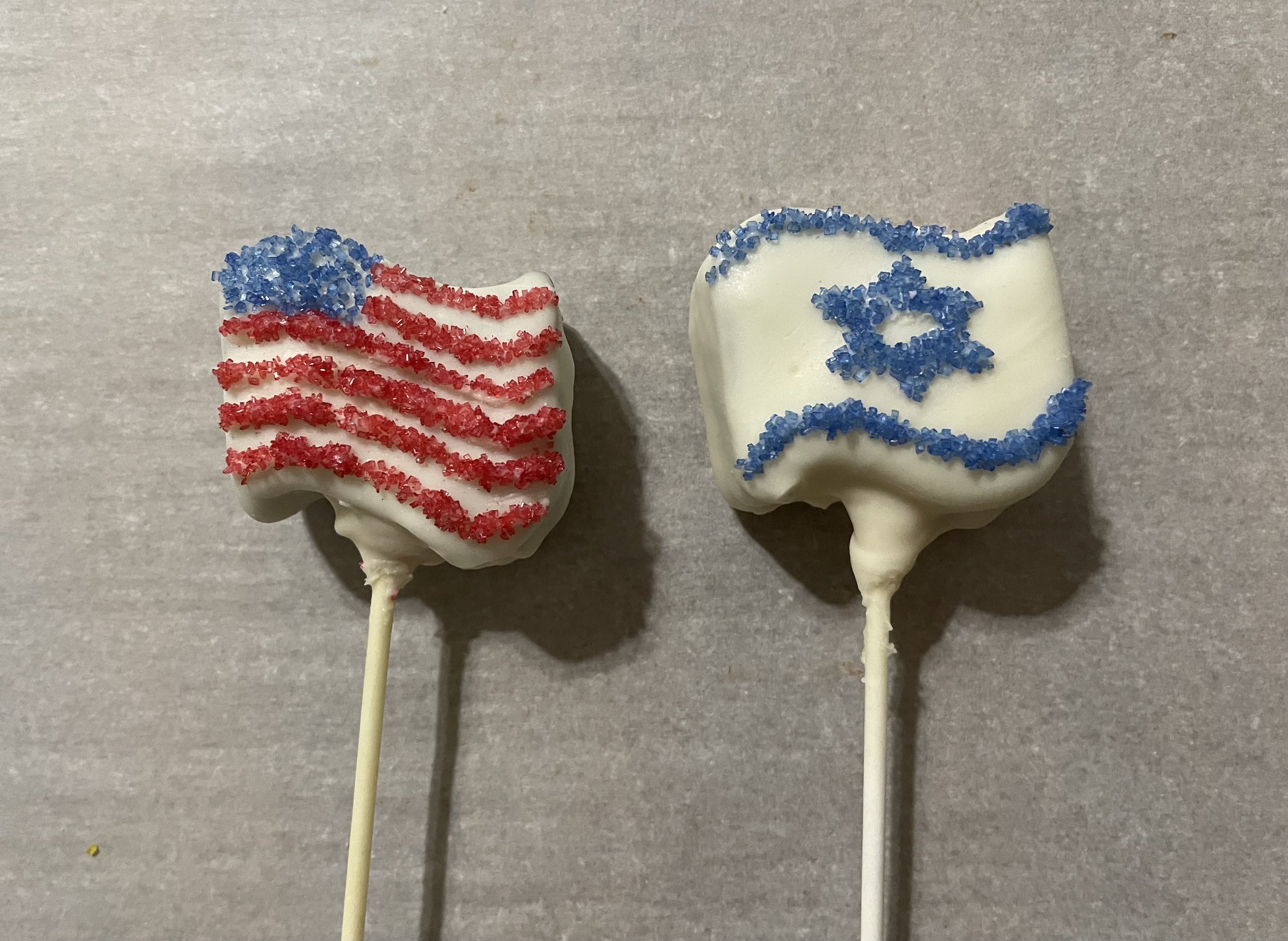 Flag Cake Pops