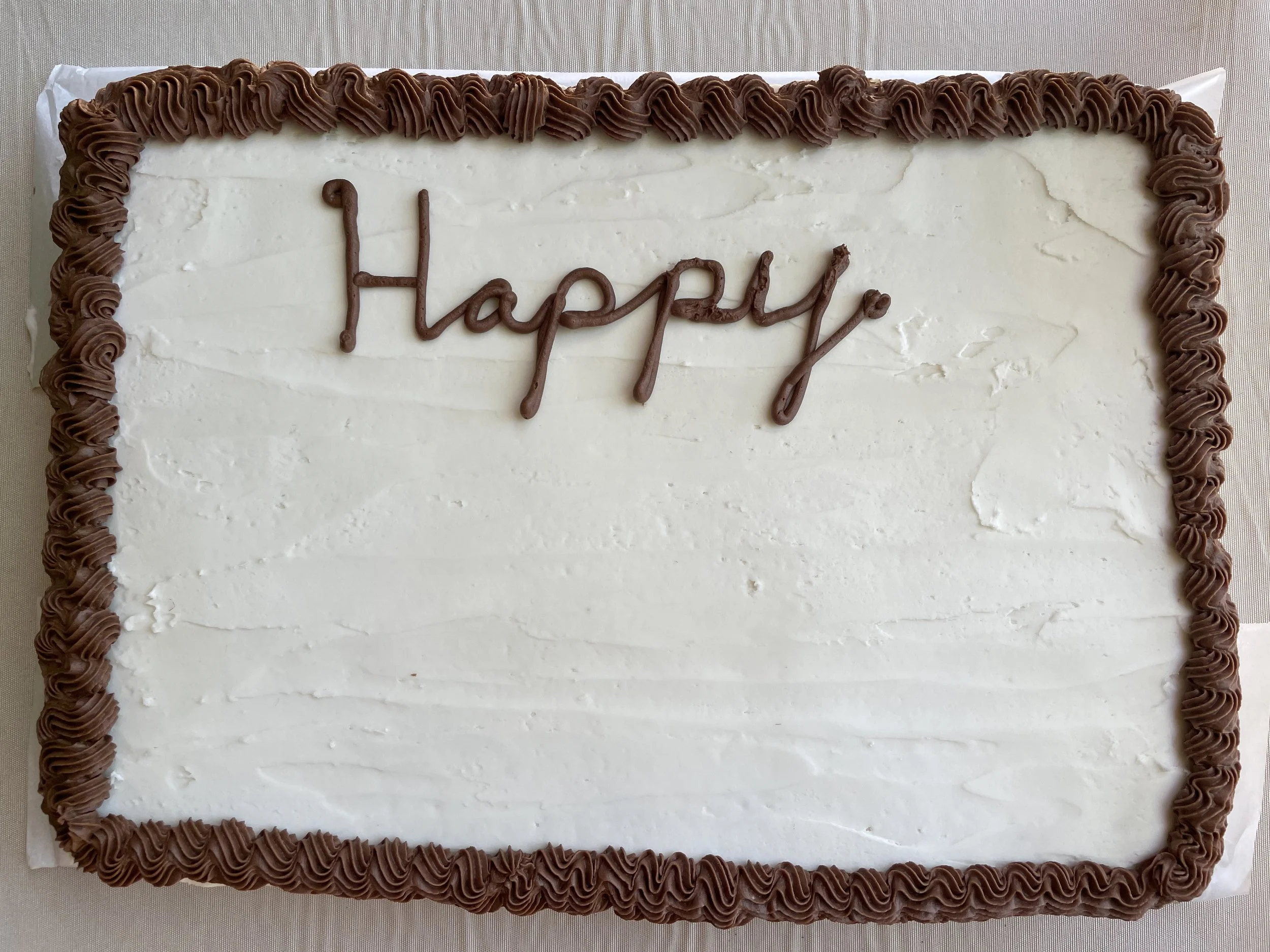 Birthday (Anniversary etc.) Cake - Single Layer Gluten Free (Non-Gebruchts)