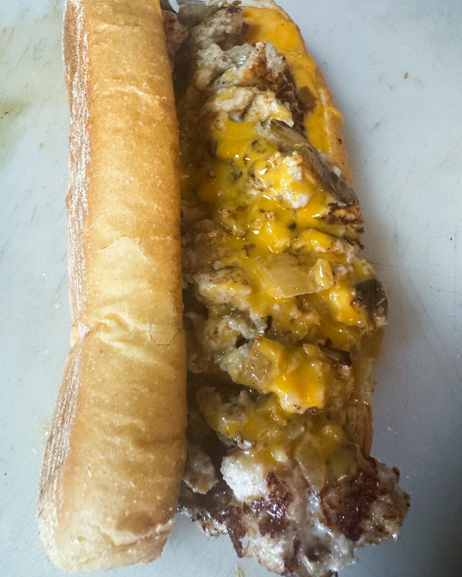 Flavors here are unmatched 💯

👉 Chicken Cheesesteak

#phillyboyz #phillycheesesteaks #cheesesteak #savannahga #phillycheesesteak #cheeseoverload