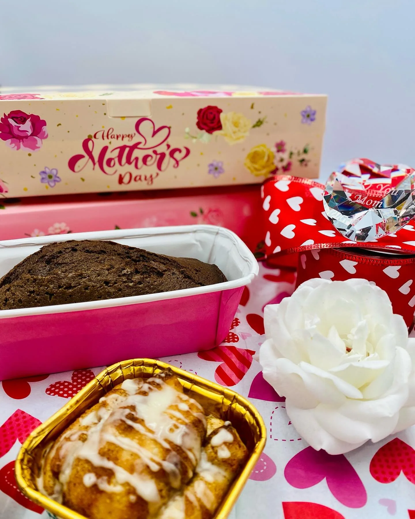 Treat the special mom in your life with our Mother&rsquo;s Day Bakery Box 💝 

A sweet pairing of our new Chocolate Olive Oil Cake and popular Cinnamon Roll Focaccia, packed in a decorative Mother&rsquo;s Day box.

$15 per box. Available through May 