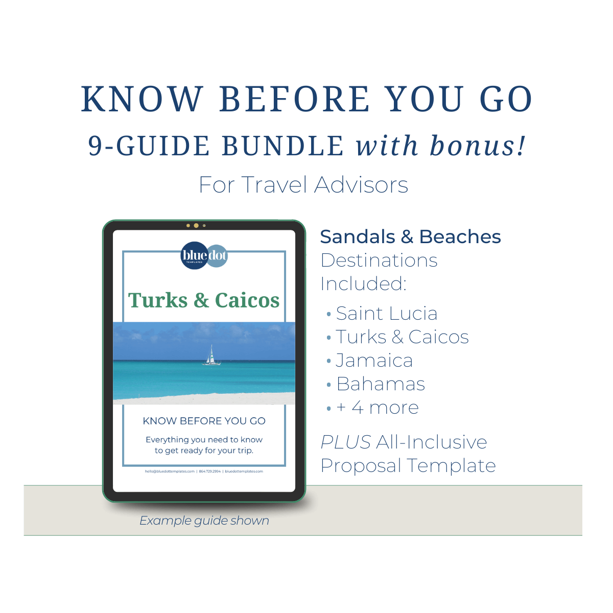 Sandals & Beaches Know Before You Go Guides + AI Proposal Bundle