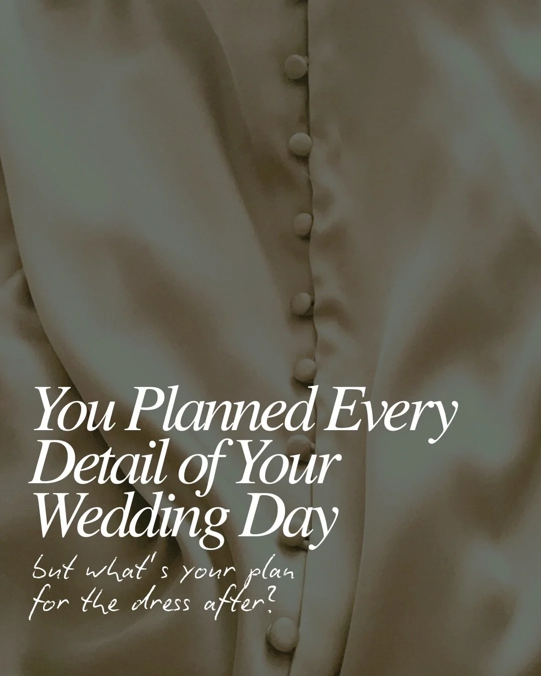 Your dress has been through a lot (champagne, cake, a dance floor&hellip;) and she deserves better than the back of your closet. 

We&rsquo;ve partnered with Gown Preservation Co. to make cleaning and preserving it easy.  And to celebrate our new spa