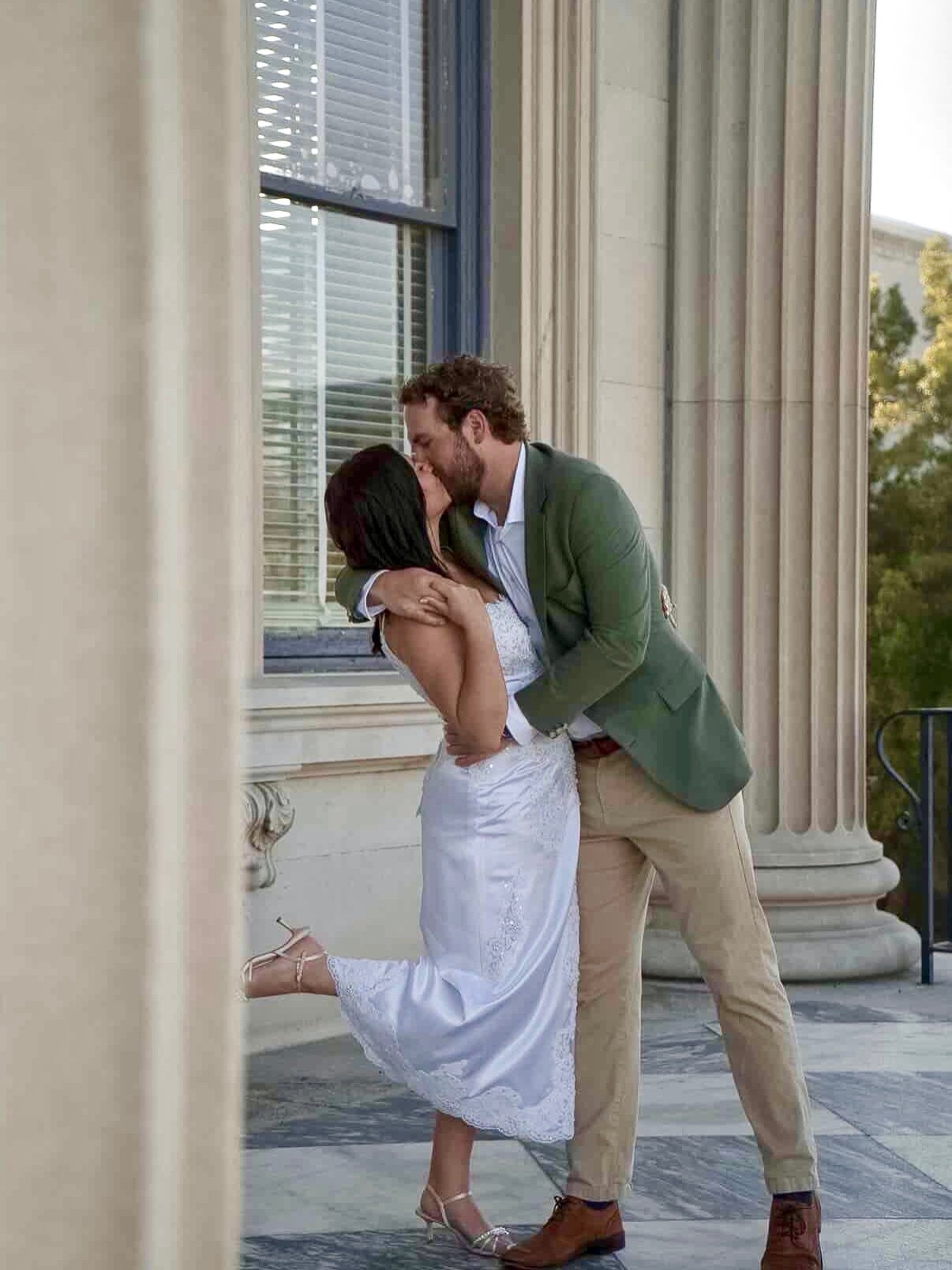 The sweetest kind of something borrowed.

Maddie brought in her mom&rsquo;s wedding dress to be redesigned for her engagement photos and celebration. Seeing her wear a piece of her family&rsquo;s story alongside her mom made this transformation even 