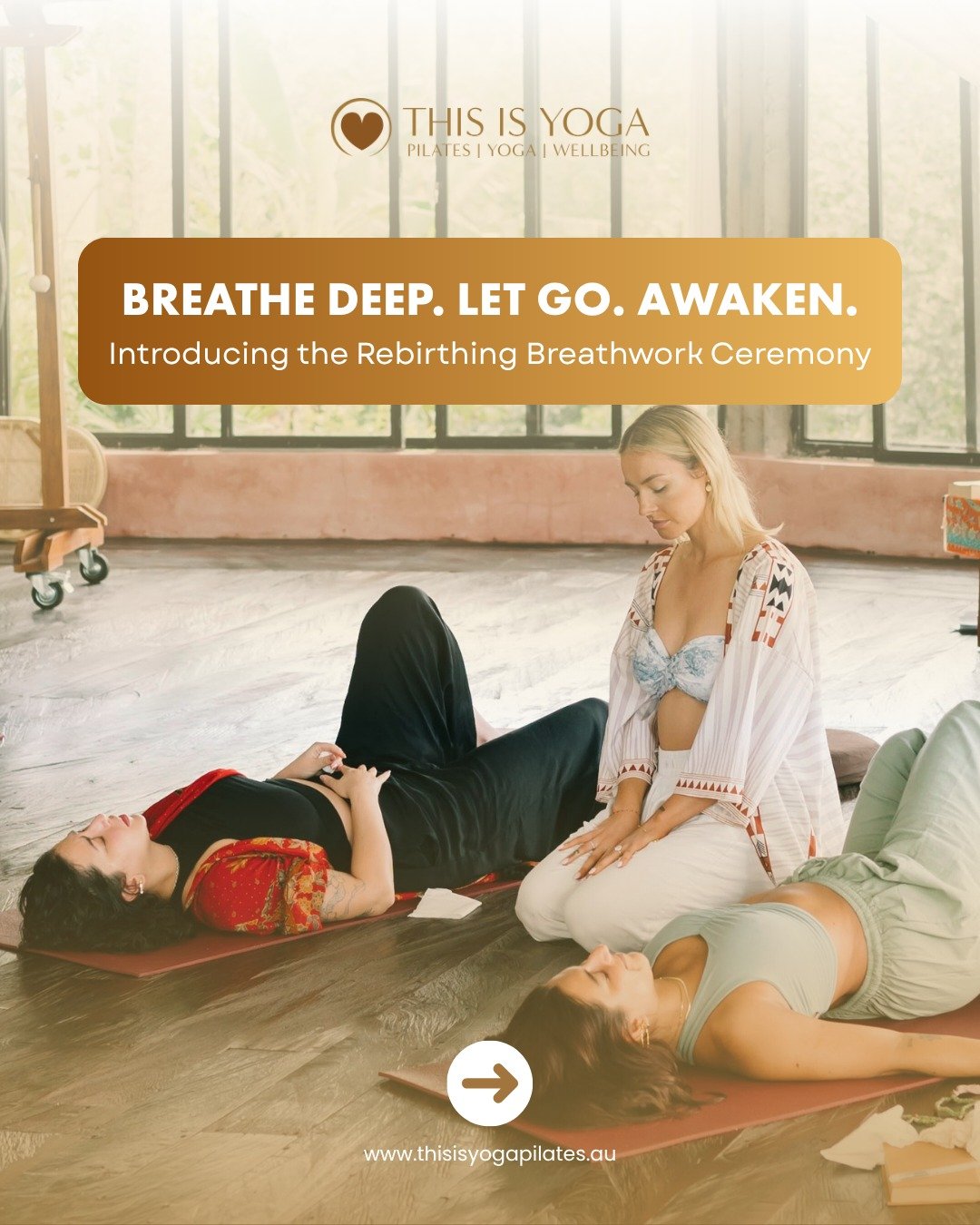 Feeling stuck in your head, tight in your body, or heavy in your heart? 

On June 15, you can break free with the power of your breath.

Bevan + Rachel Pfeiffer will guide you through a Rebirthing Breathwork Ceremony where you&rsquo;ll release built-