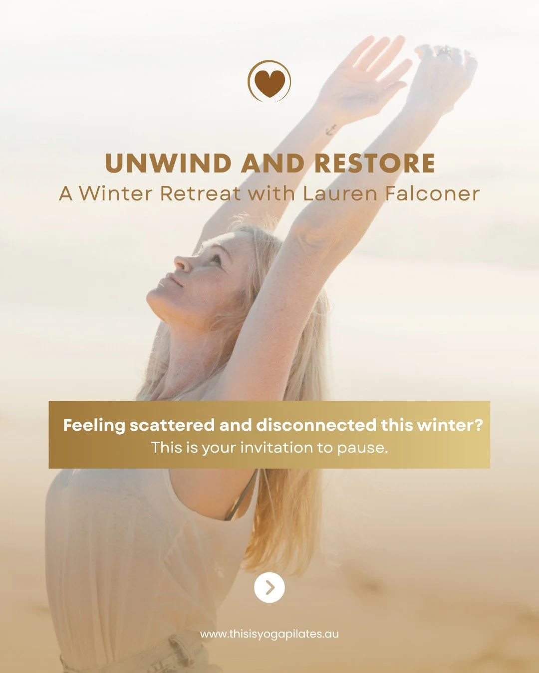 Slow down. Soften. Come home to yourself.
This gentle afternoon retreat is your space to rest, replenish, and reconnect through breath, movement, stillness, and sound. 
Led by Lauren Falconer, you’ll be guided through yin yoga, meditation, so
