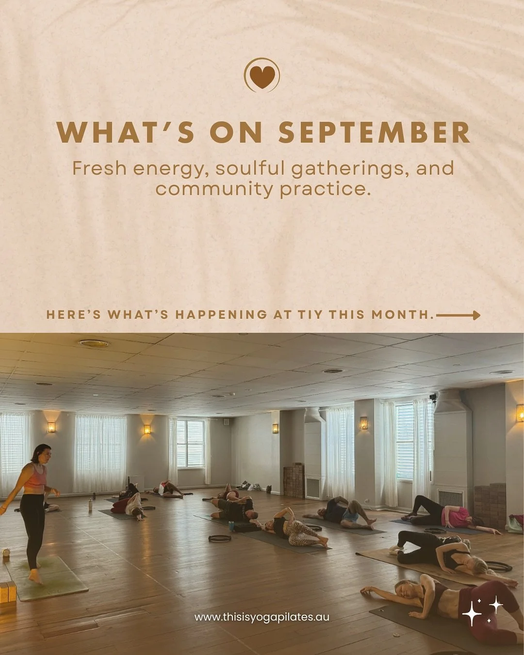 September is already full of fresh classes and community energy and there’s even more ahead.
From membership perks on Pilates, recovery, and activewear, to the upcoming 30 Day Challenge with prizes, our Community Open Weekend in Randwick &