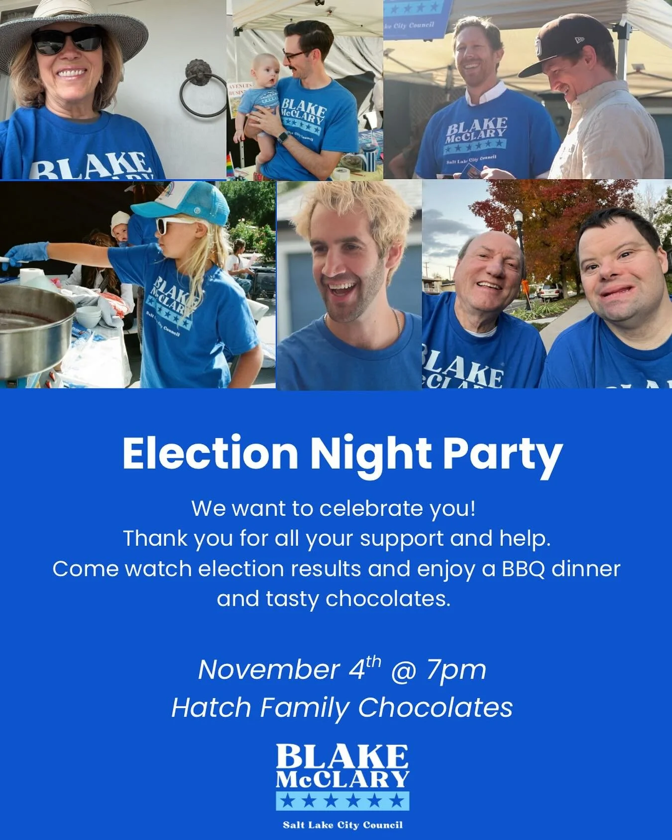 THANK YOU for an incredible year! This campaign would not have been possible without your time, effort, and support ❤️

We&rsquo;re going to celebrate together on election night, at one of my favorite neighborhood spots - @hatchfamilychoc . 

Join us