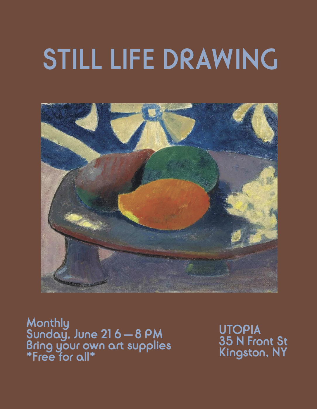 STILL LIFE DRAWING at Utopia