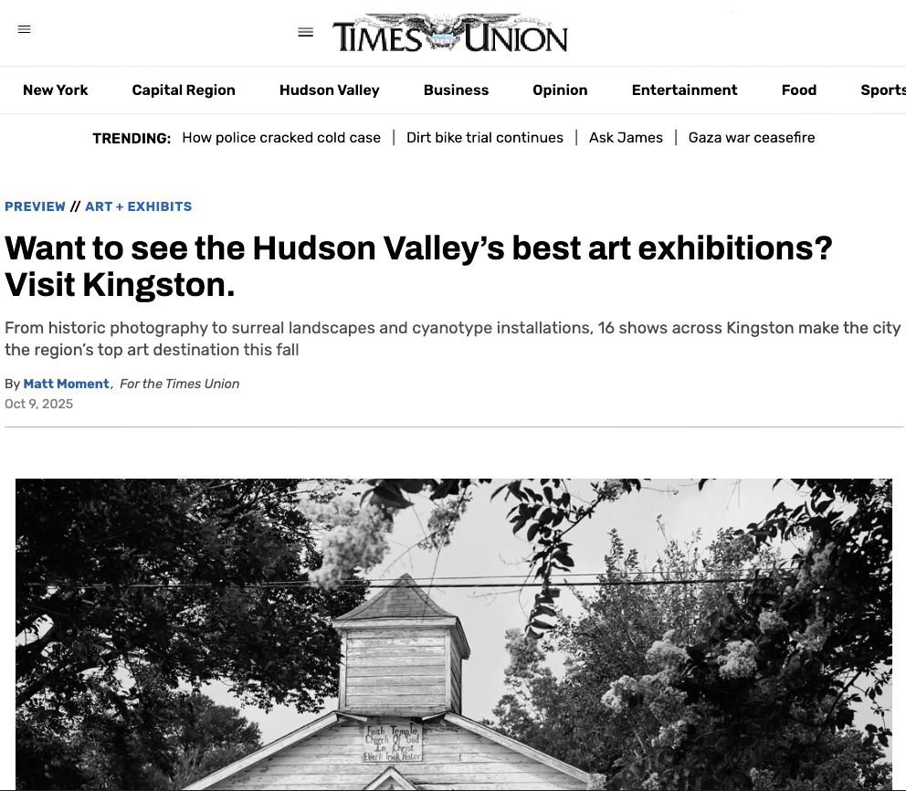 Times Union - Want to see the Hudson Valley’s best art exhibitions? Visit Kingston.