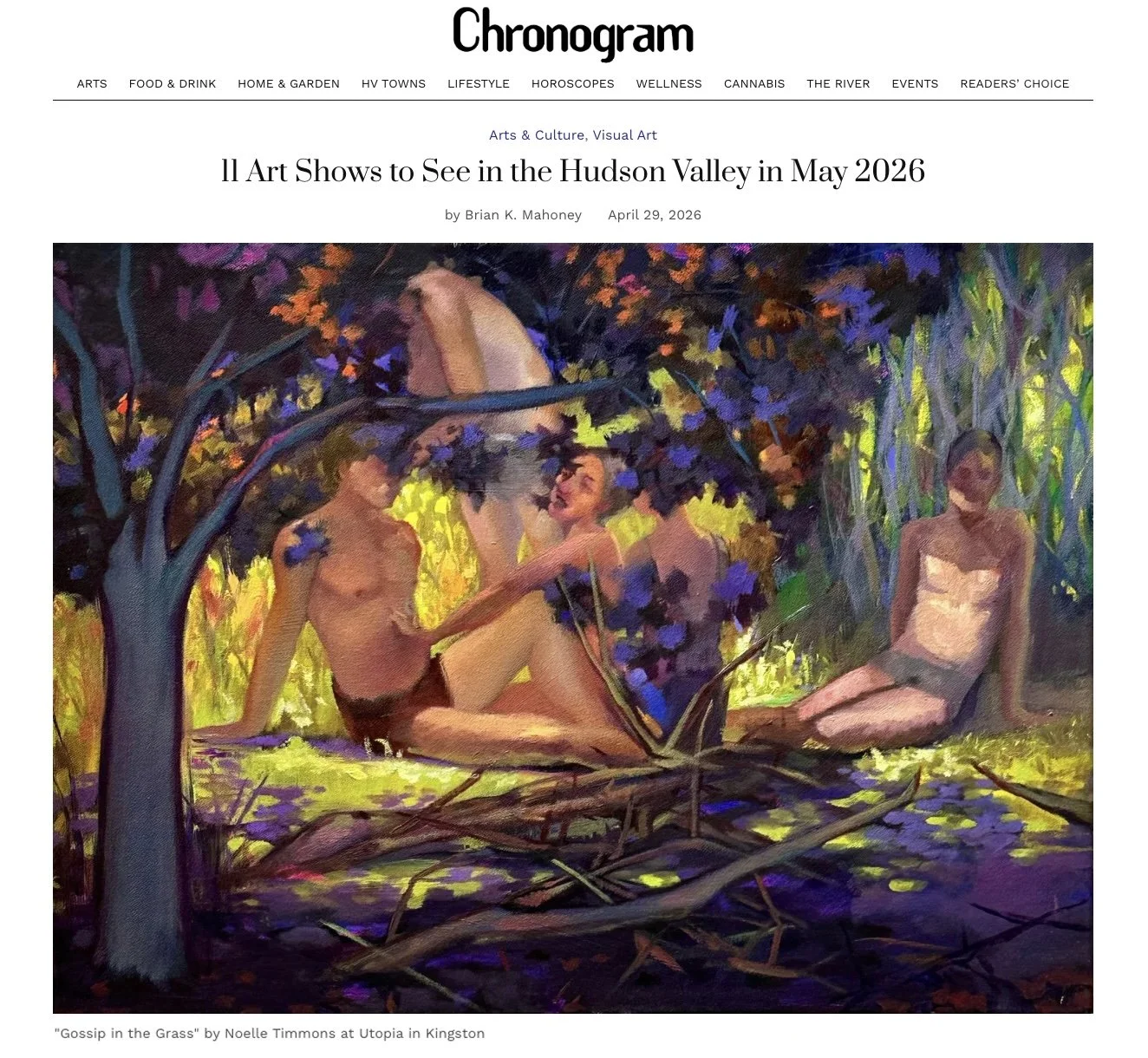 Chronogram - 11 Art Exhibitions to see in the Hudson Valley