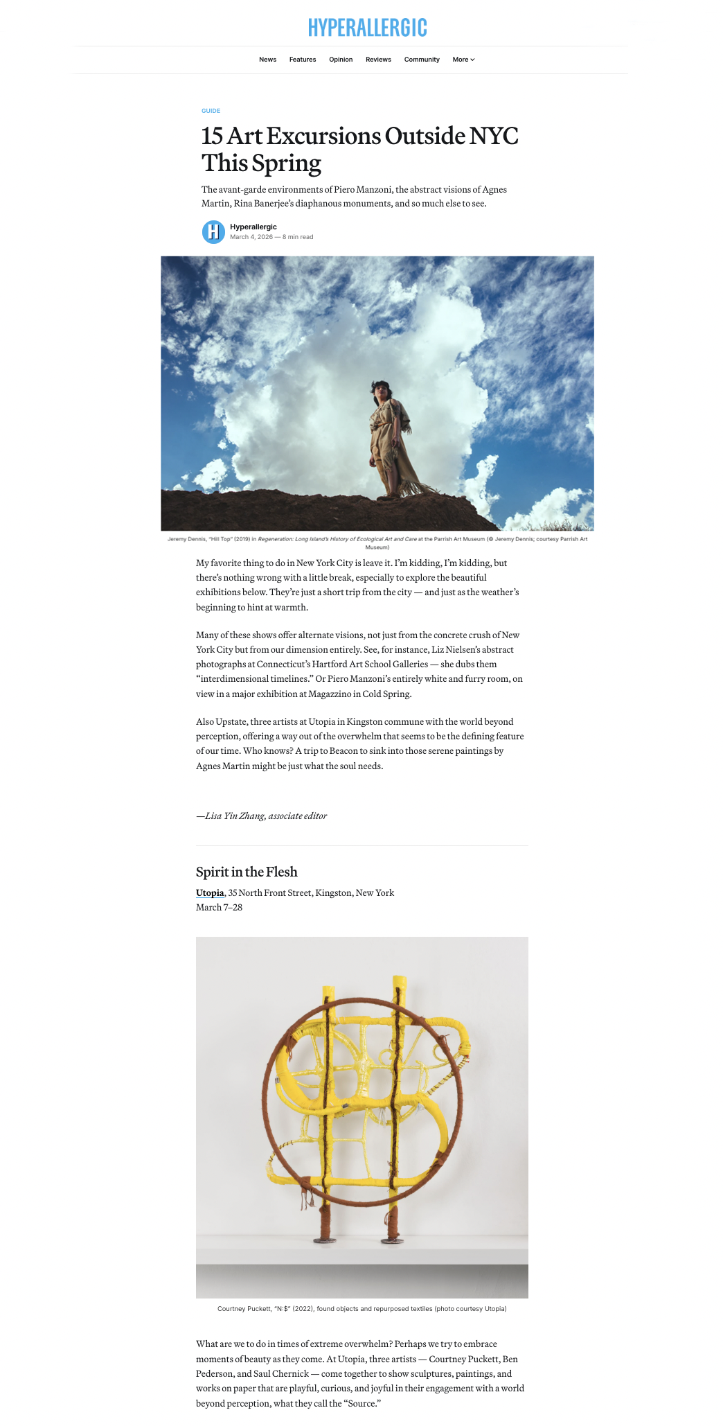 Hyperallergic  - 15 Art Excursions Outside NYC This Spring