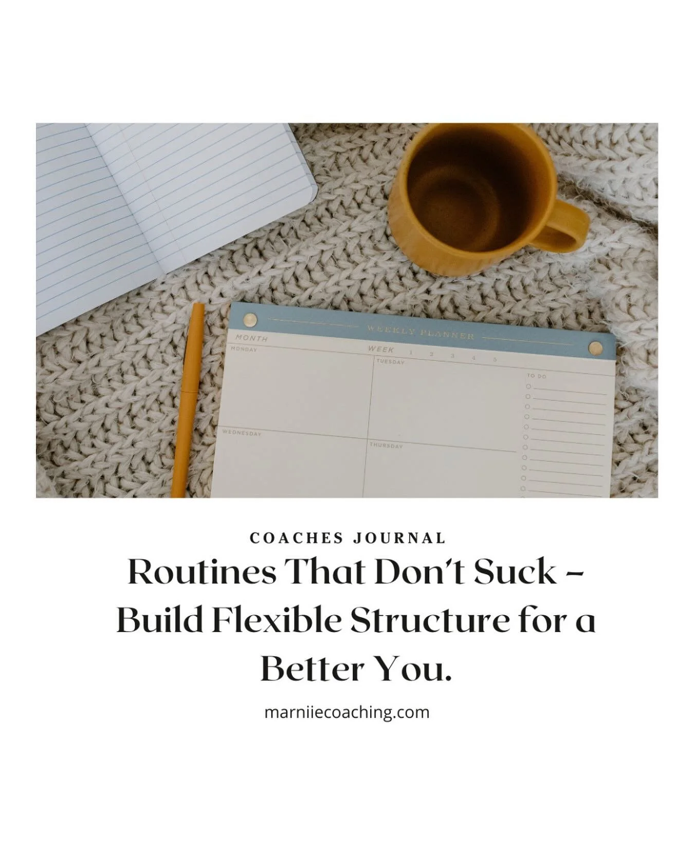 NEW BLOG POST✨
A successful routine is a flexible one.

Link in bio ✌️