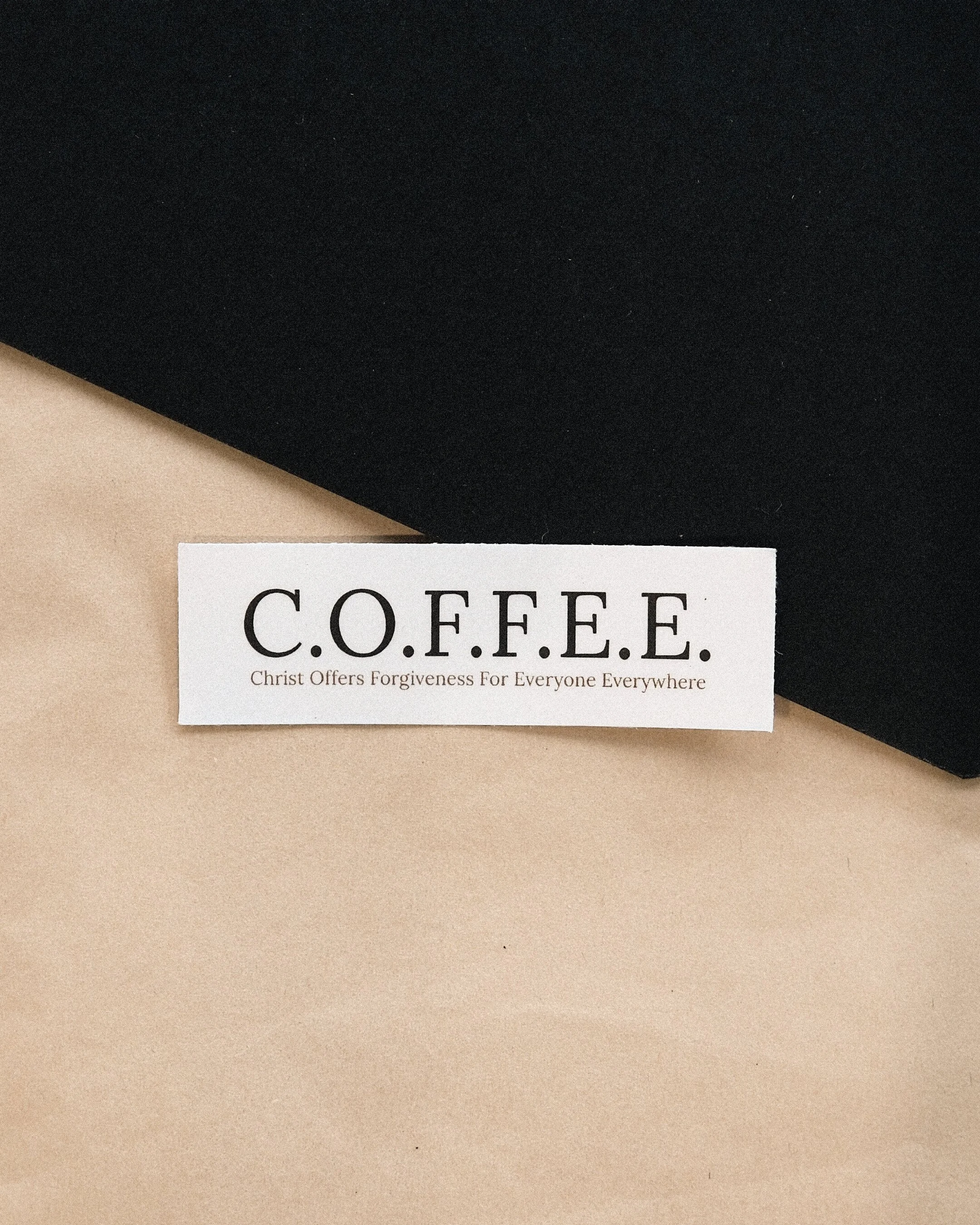 C.O.F.F.E.E // Die-Cut Sticker