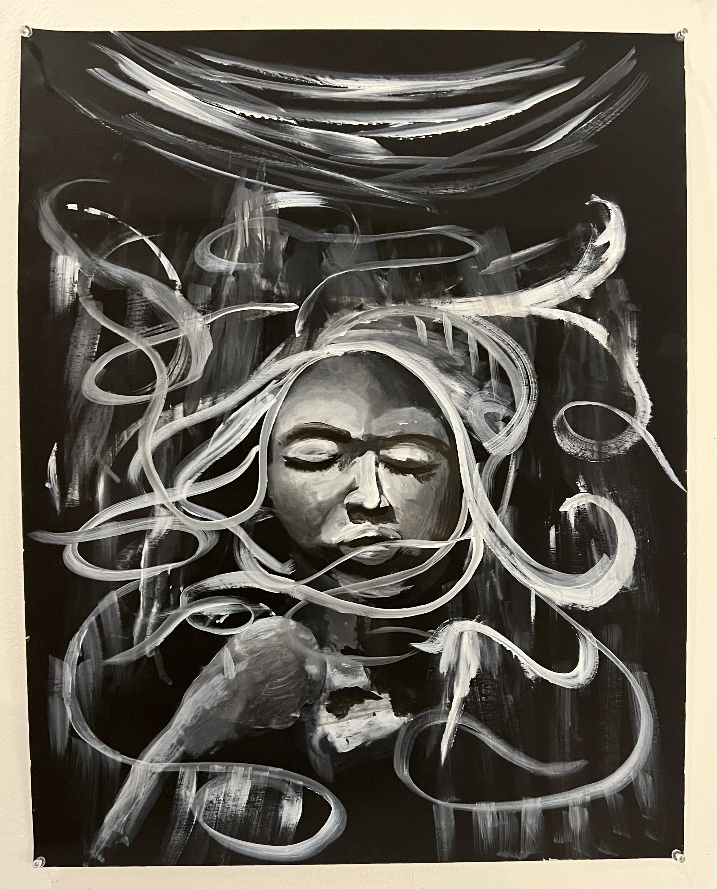 Untitled
16" x 18"
Acrylic on canvas
