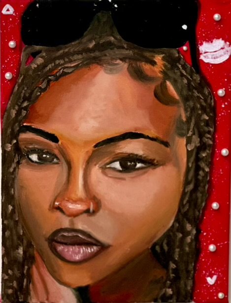 Ravi
12" x 16"
Acrylic on canvas, Pearls
Delta Farewell Collection