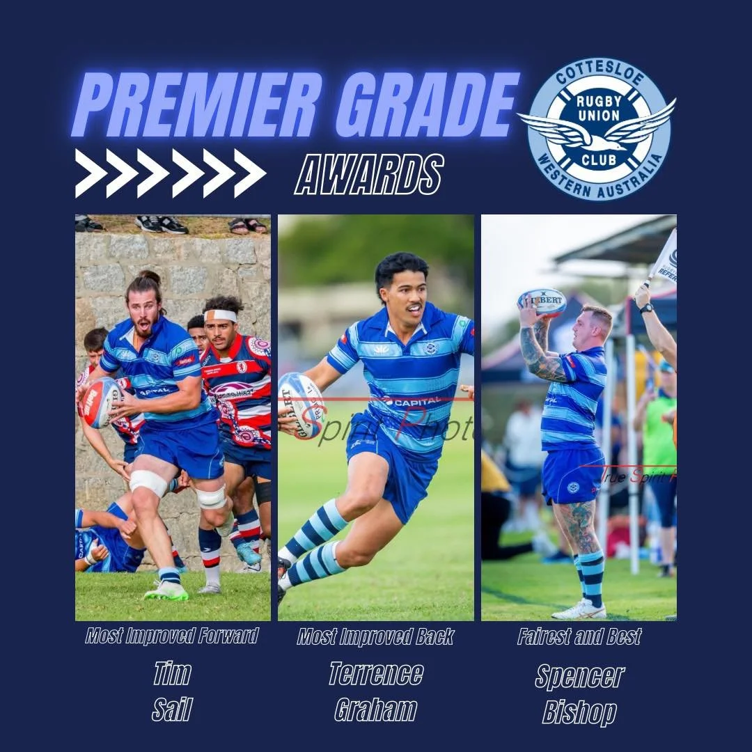 🙌PREMIER GRADE AWARDS🙌
Congratulations Tim, Terrence and Spencer for being recognised as the top Prem Grade players for this years season!
We thank you for your contributions to the team this year and look forward to seeing you back!