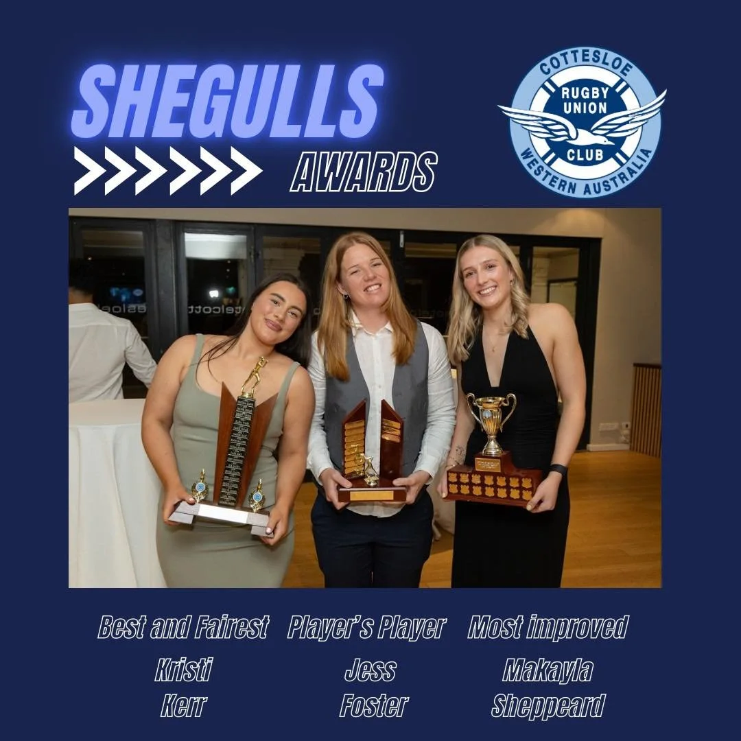 👯&zwj;♀️SHEGULLS AWARDS👯&zwj;♀️
Congratulations to Kristi, Jess and Makayla, who took away awards from the season at the Blue Ball!
Keep being great girls and we look forward to seeing you back next season!🐦