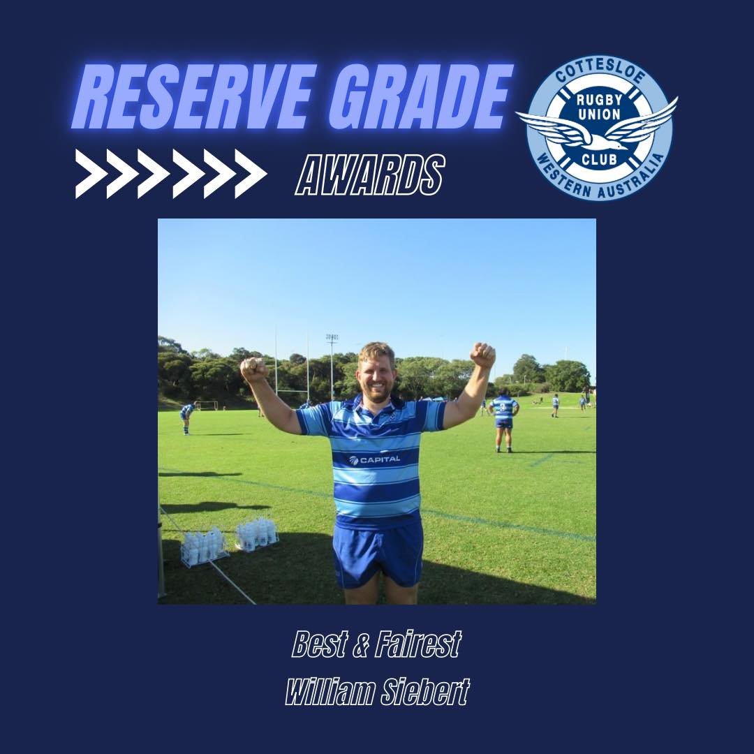 🙌RESERVE GRADE B&amp;F🙌
Congratulations to William (Sweet Chilli) Siebert on getting Reserve Grade&rsquo;s Best and Fairest for this season!
Chilli led the team this season, and helped run the club as the club secretary this year!
Thank you for you