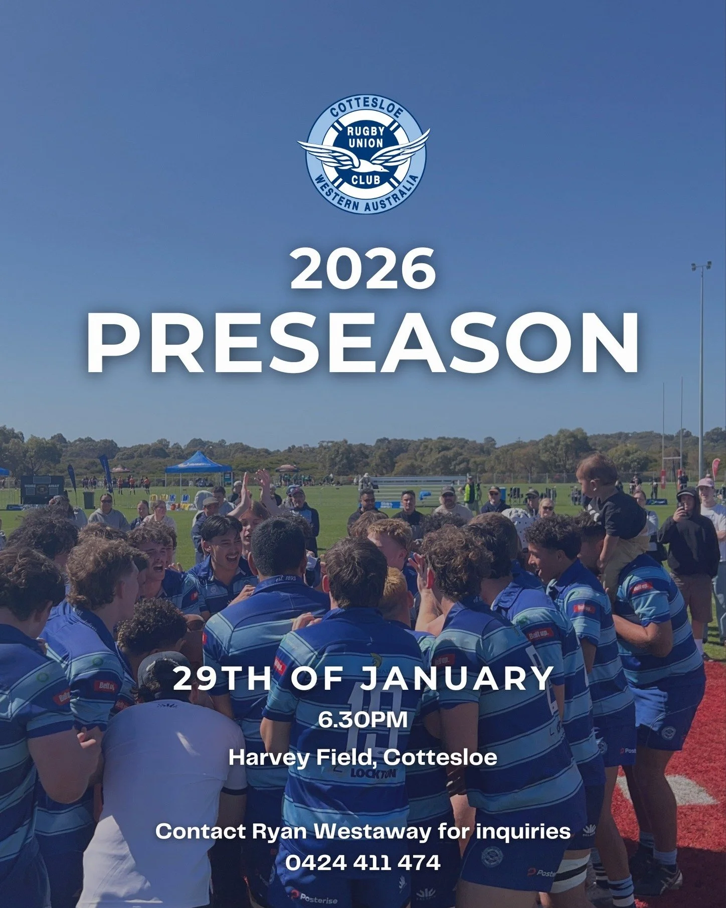‼️PRESEASON ANNOUNCEMENT‼️
Preseason kicks off on Thursday, 29th of January at 6:30pm and we would love to see everyone there!
All players are welcome, new and old!
For any questions, contact Ryan Westaway on 0424 411 474